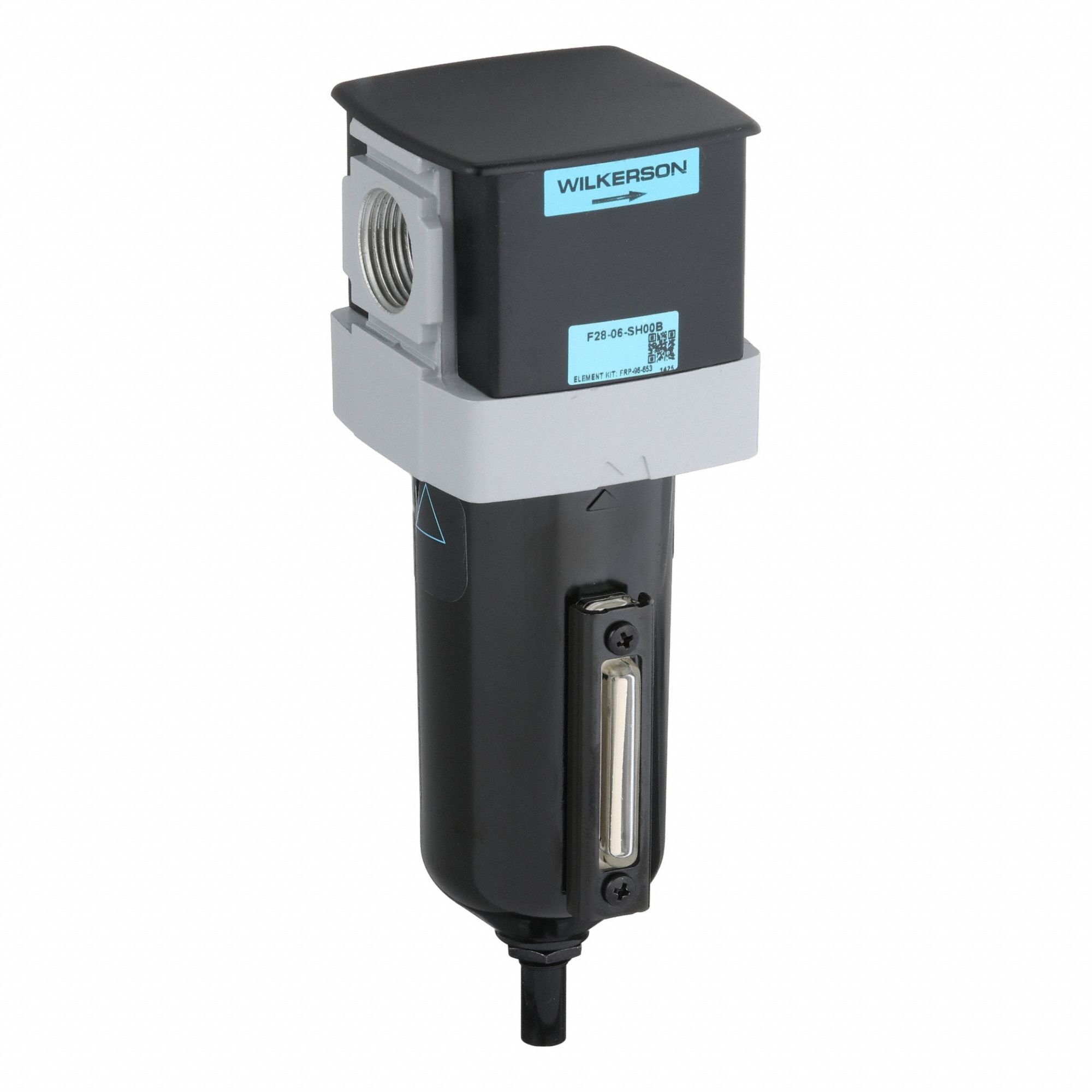 Filter: Particulate, 3/4 in NPT, 5 micron, 145 scfm, 250 psig Max Op Pressure, Metal Bowl