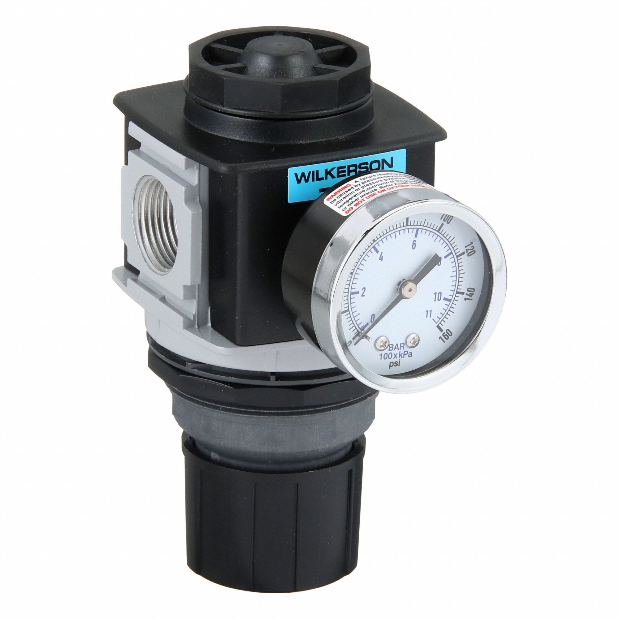 Regulator: Aluminum, 3/4 in NPT, 233 scfm, 5 psig to 125 psig, 300 psig Max Op Pressure