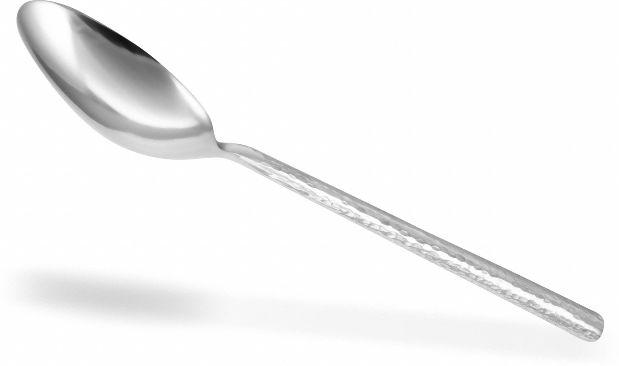 Serving Spoon: 9 1/2 in Overall Lg, Silver, Stainless Steel