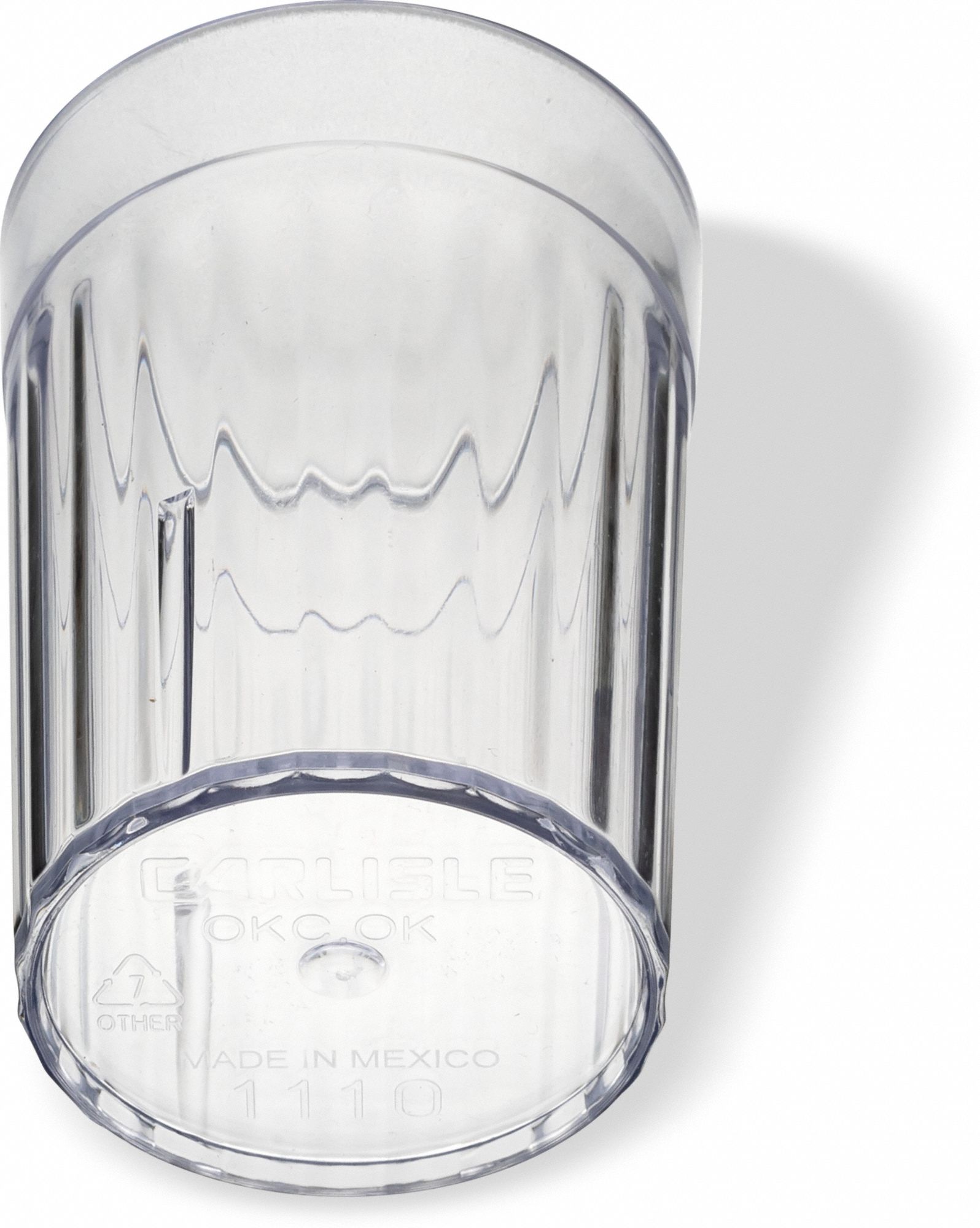 Tumbler: Bistro, 10.5 fl oz Capacity, Clear, SAN, 2 7/8 in Dia, 4 in Overall Ht, Clear