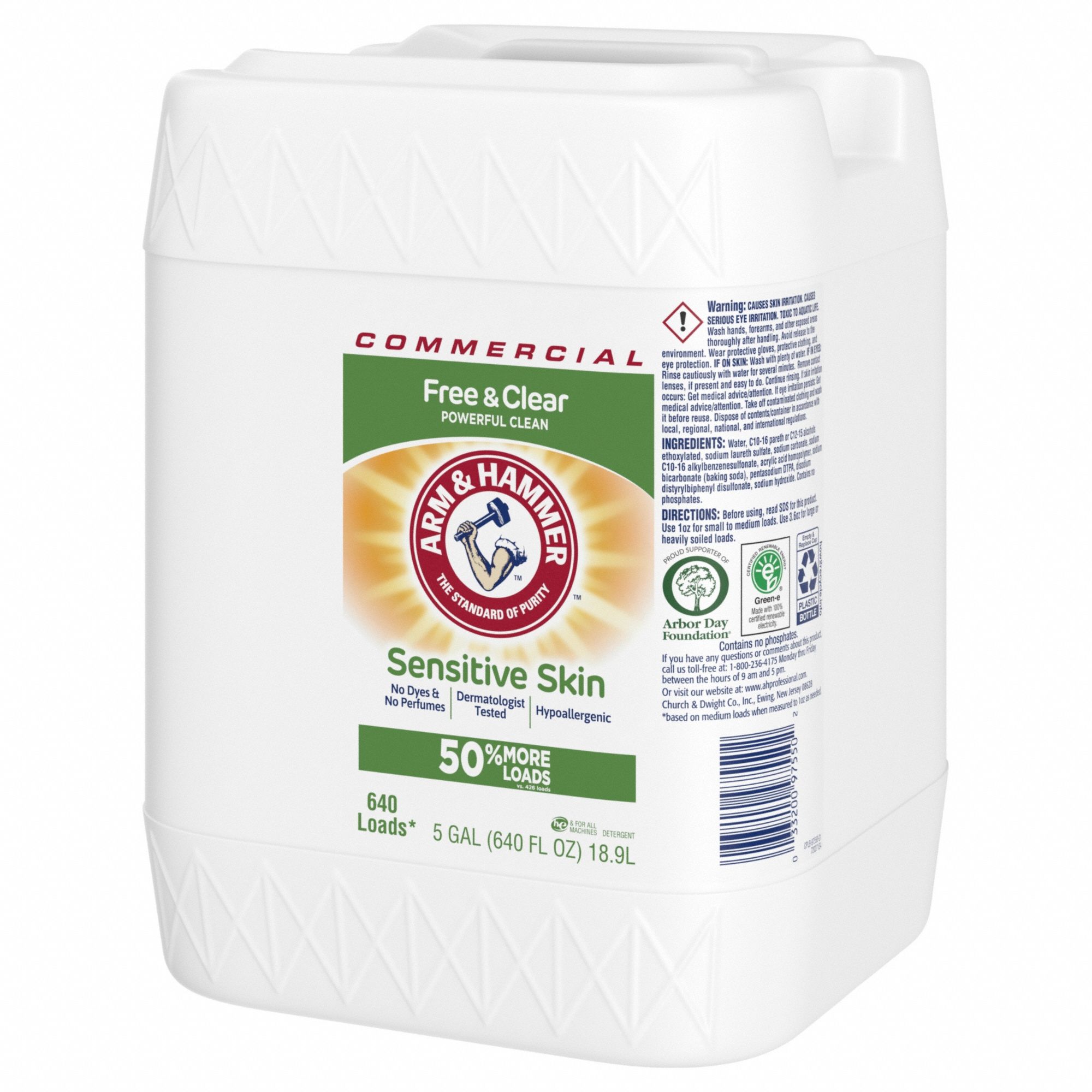 ARM & HAMMER, High Efficiency (HE), Jug, Laundry Detergent 807KL8