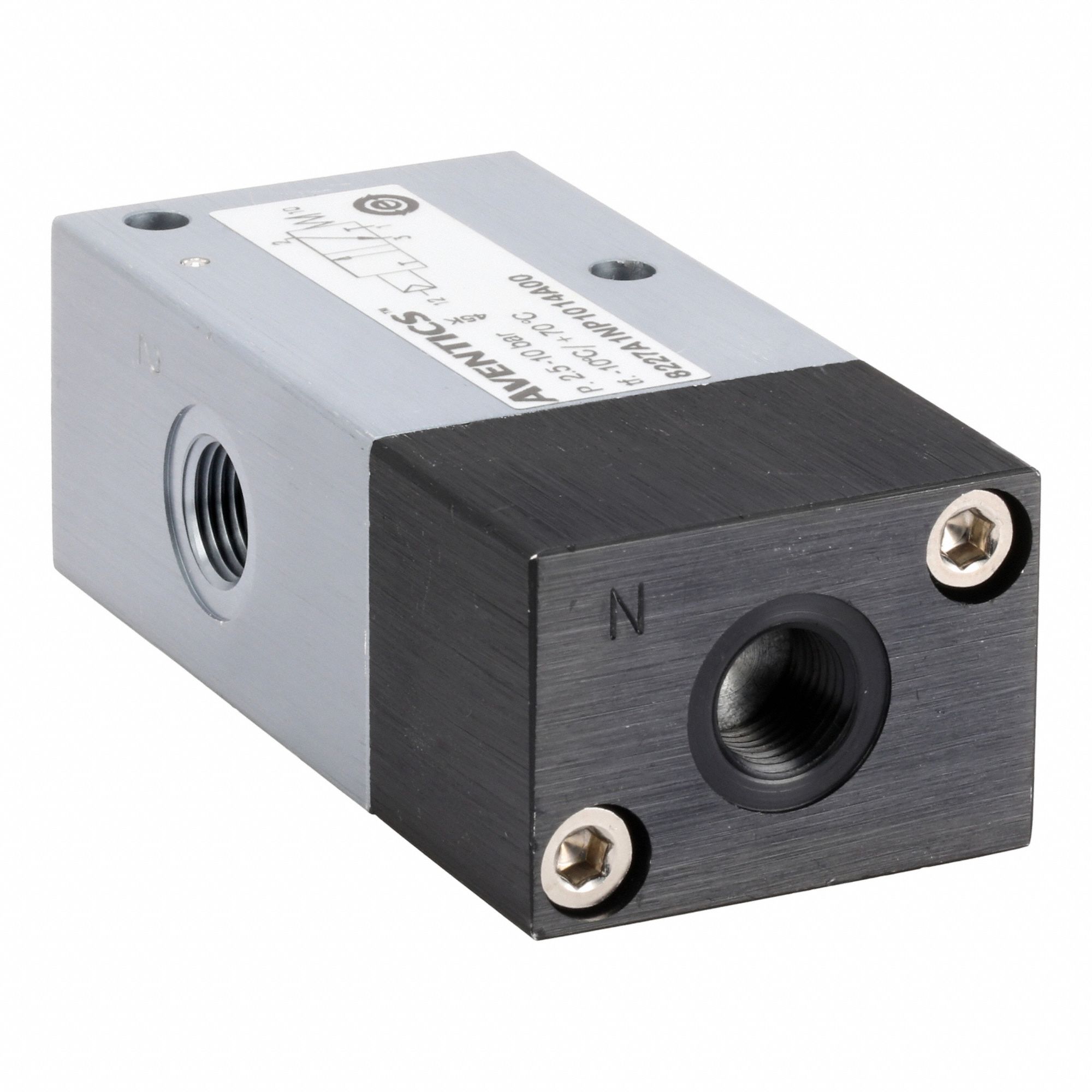 Pilot Air Control Valve: Three-Way / Two-Position, 1/8 in NPT, 1/8 in NPT, Aluminum, Spring Return