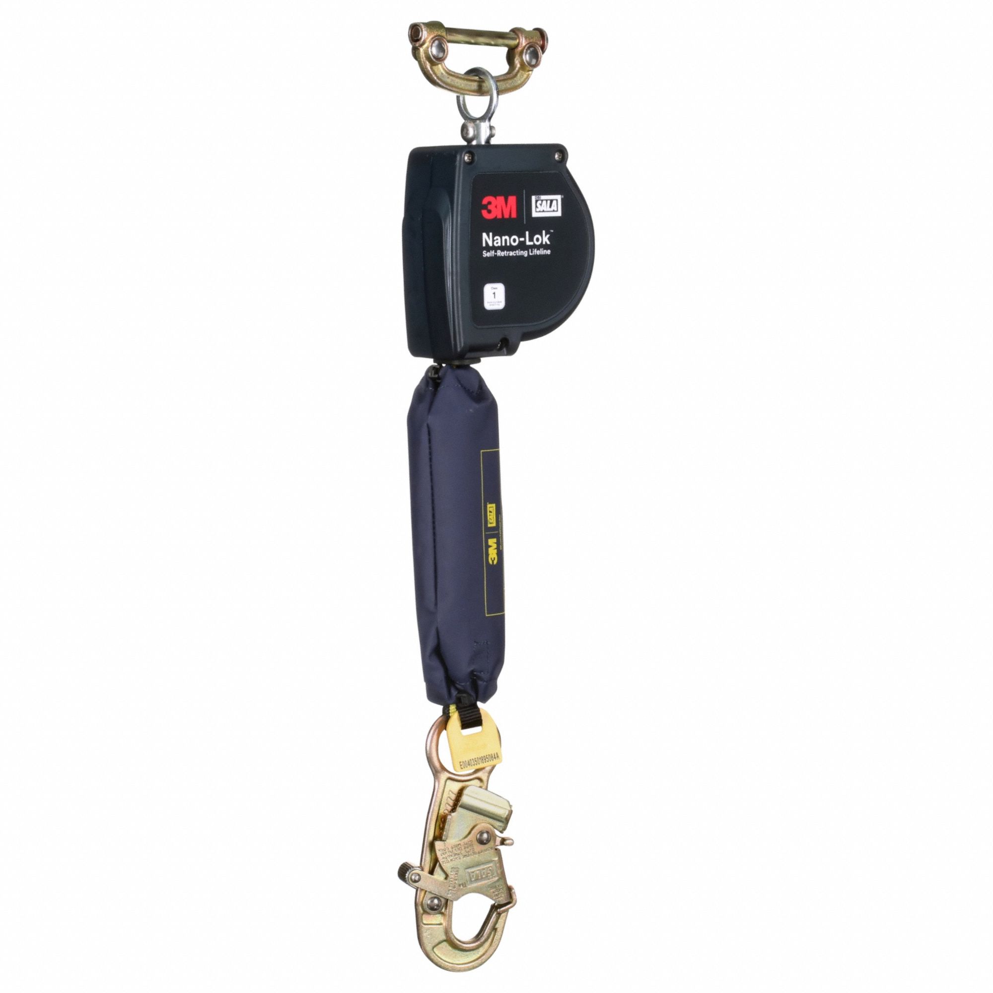 Self Retracting Lifeline: Steel Snap Hook Anchor, Harness Steel Quick-Connect, Sealed
