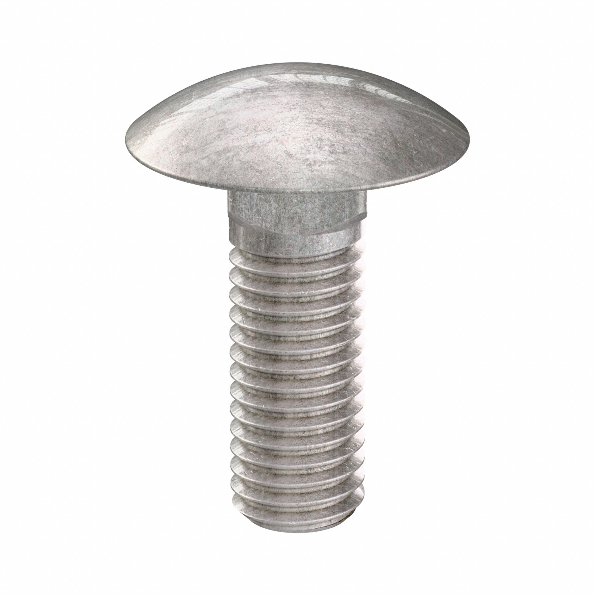 Carriage Bolt: Square Neck, 1/2"-13 Thread Size, 1 1/2 in lg, Stainless Steel, 316, Plain