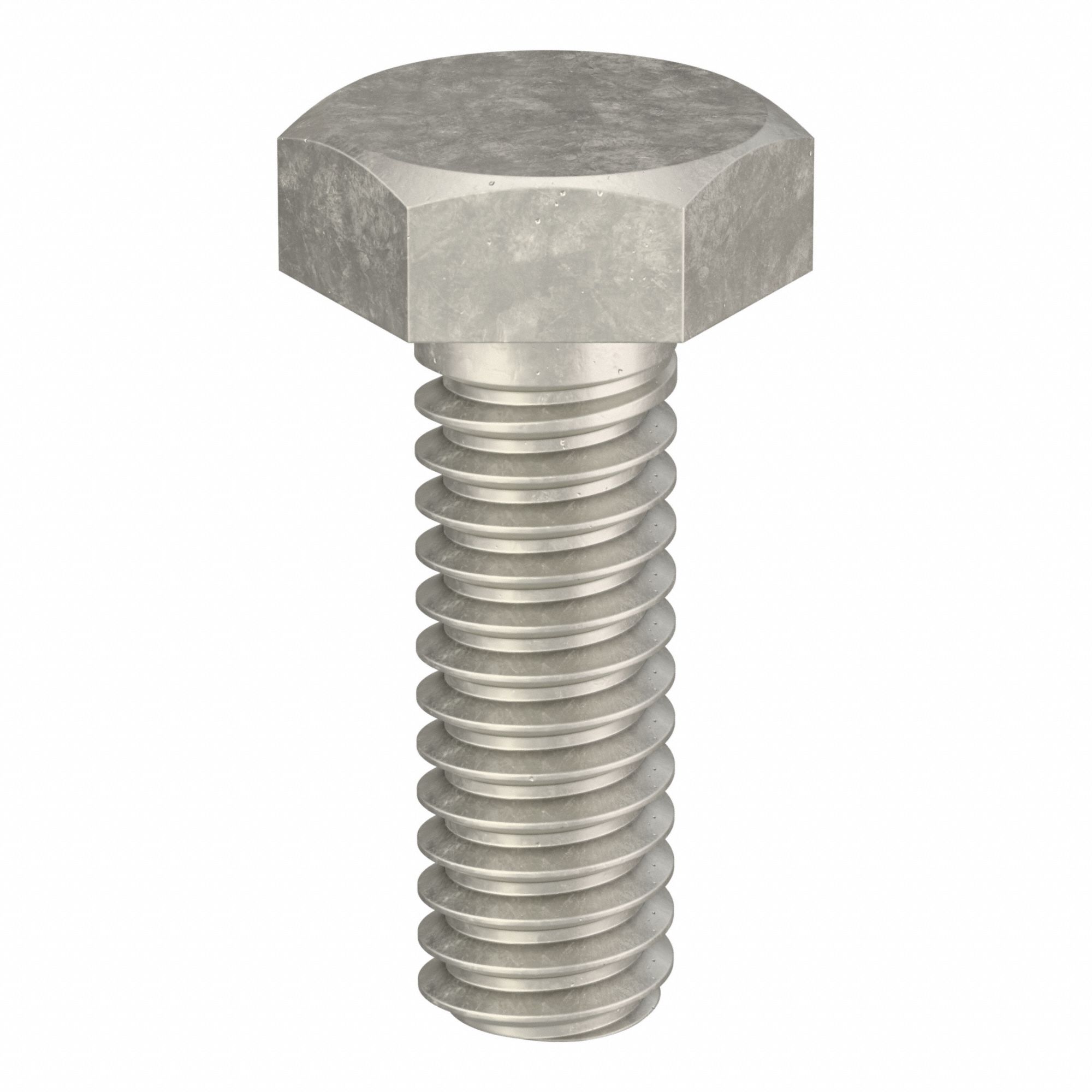 Hex Head Cap Screw: Stainless Steel, 18-8, Plain, 1/4"-20, Coarse, 3/4 in lg, Fully Threaded, Inch