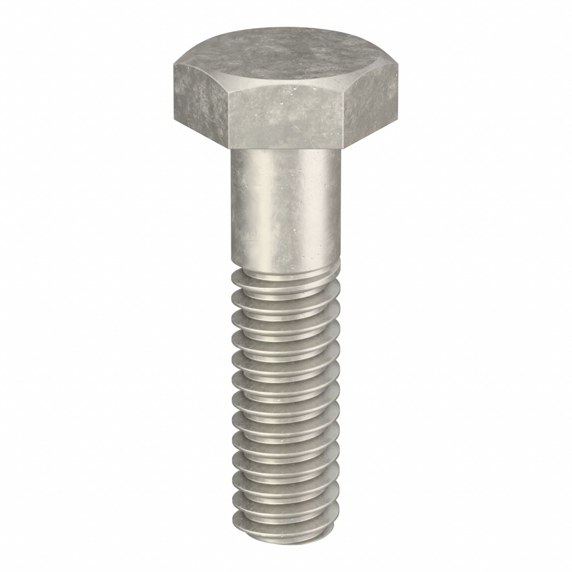 Hex Head Cap Screw: Stainless Steel, 18-8, Plain, 1/4"-20, Coarse, 1 in lg, Fully Threaded, Inch