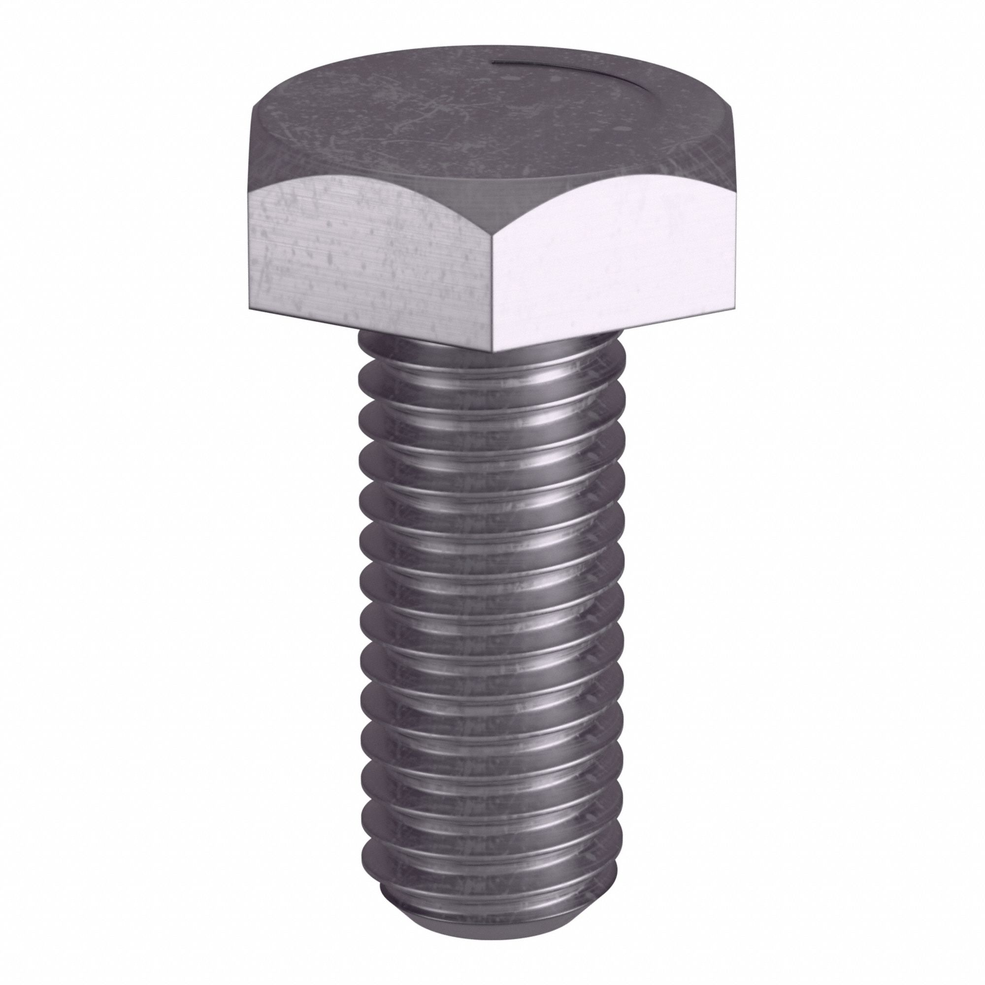 Heavy Hex Bolt: Stainless Steel, Grade B8, Plain, 3/8"-16 Thread Size, 1 in lg, 10 PK