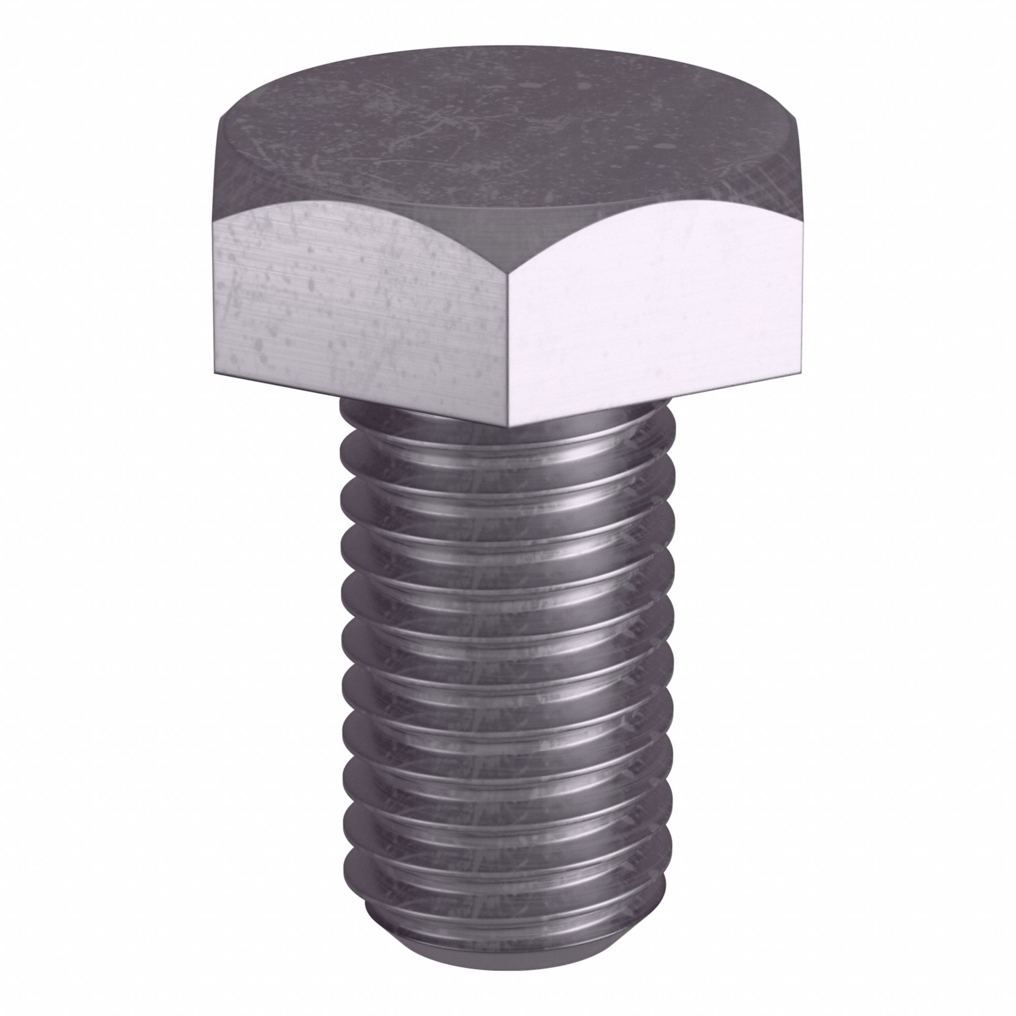 Heavy Hex Bolt: Stainless Steel, Grade B8, Plain, 1/2"-13 Thread Size, 1 in lg, 10 PK