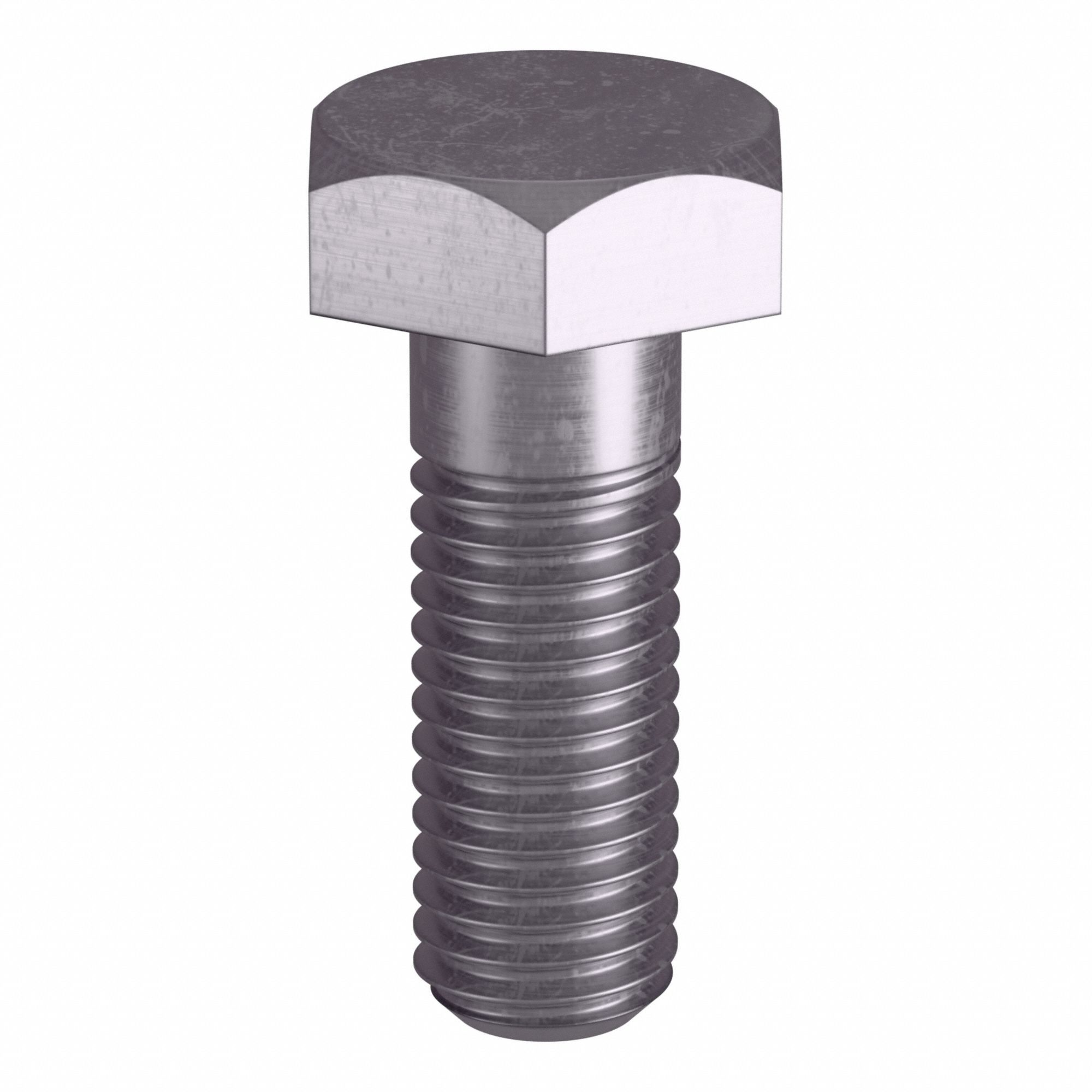 Heavy Hex Bolt: Stainless Steel, Grade B8, Plain, 1/2"-13 Thread Size, 1 1/2 in lg, 10 PK