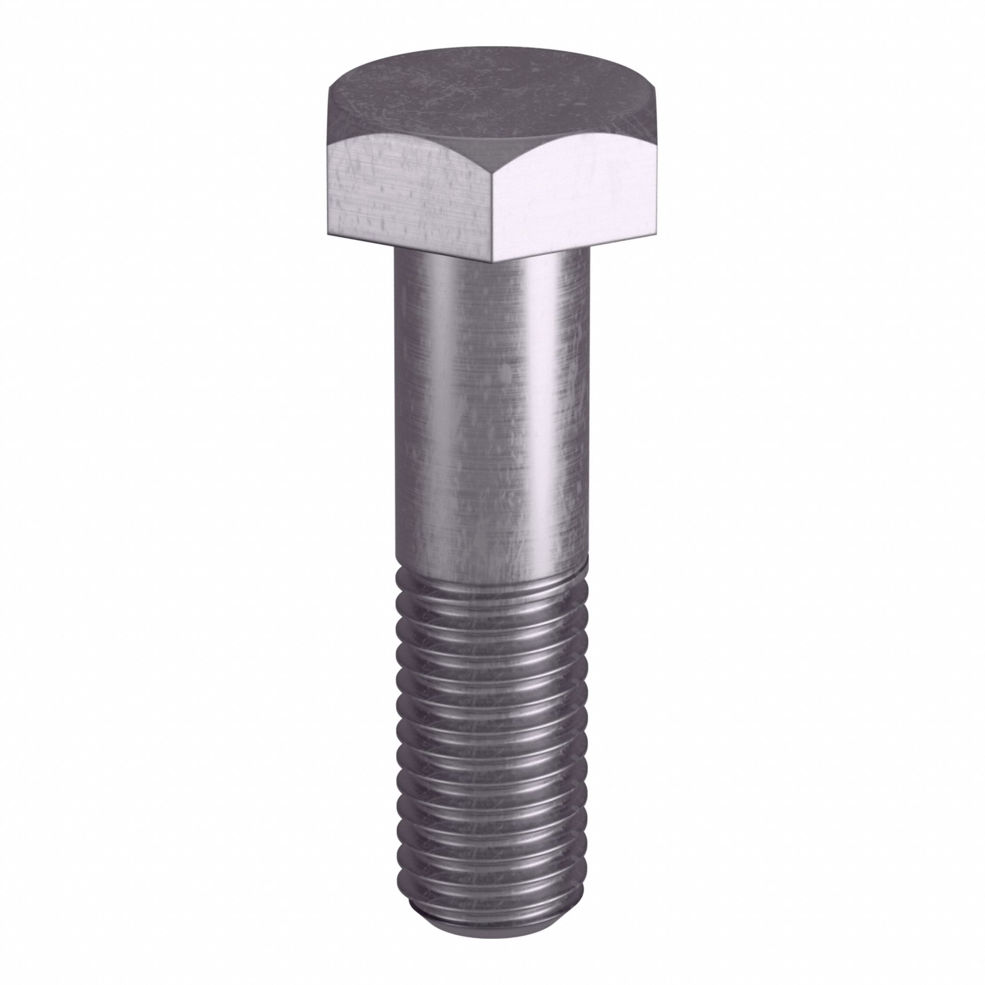 Heavy Hex Bolt: Stainless Steel, Grade B8, Plain, 5/8"-11 Thread Size, 2 1/2 in lg, 5 PK