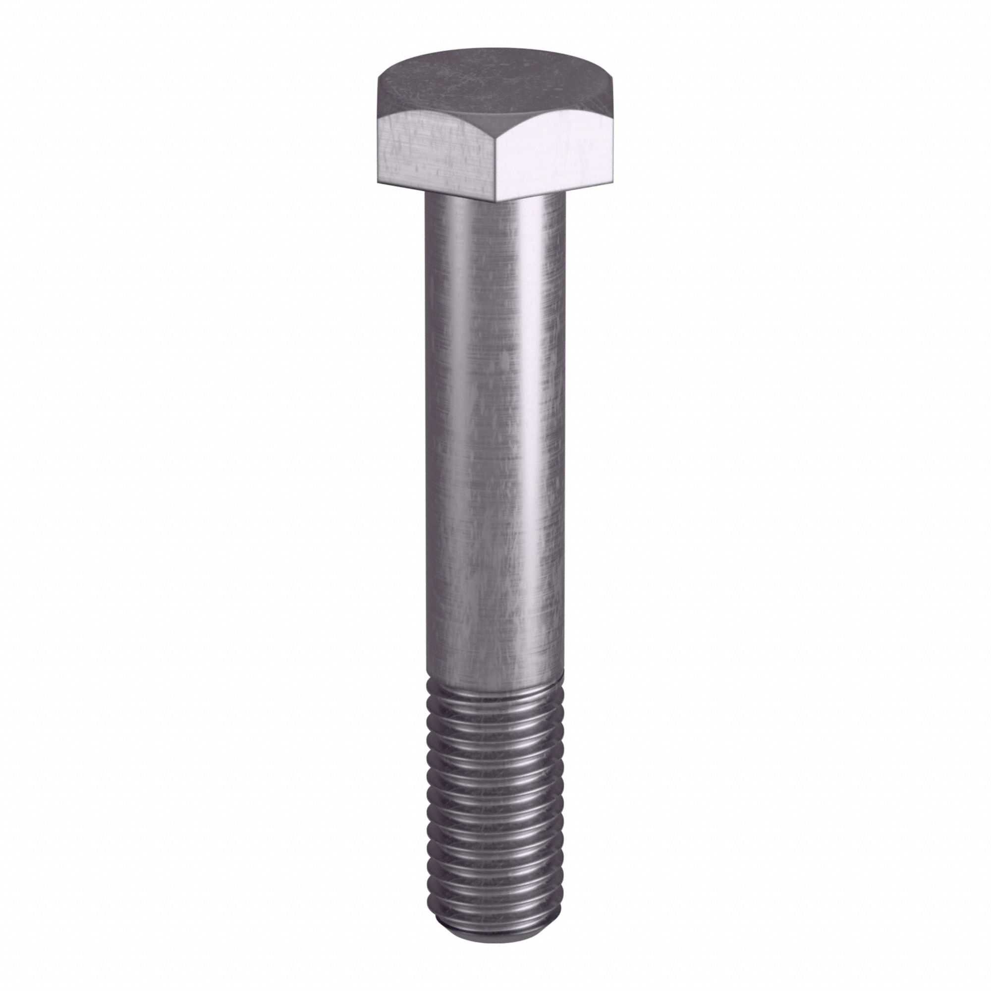 Heavy Hex Bolt: Stainless Steel, Grade B8, Plain, 5/8"-11 Thread Size, 3 3/4 in lg, 5 PK