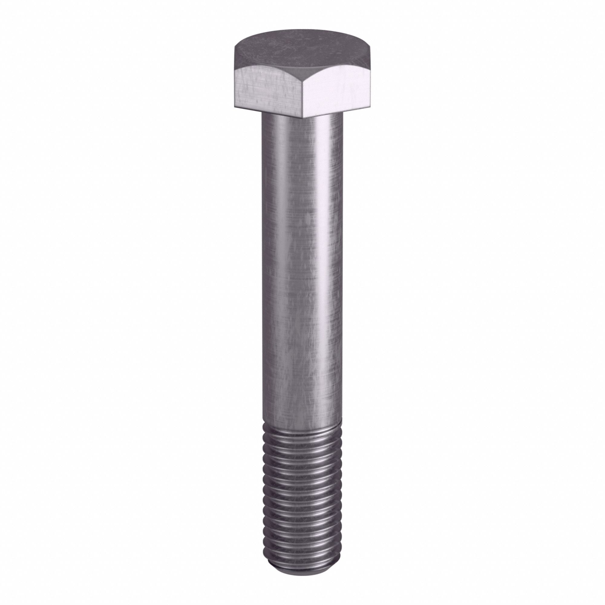 Heavy Hex Bolt: Stainless Steel, Grade B8, Plain, 5/8"-11 Thread Size, 4 in lg, 5 PK