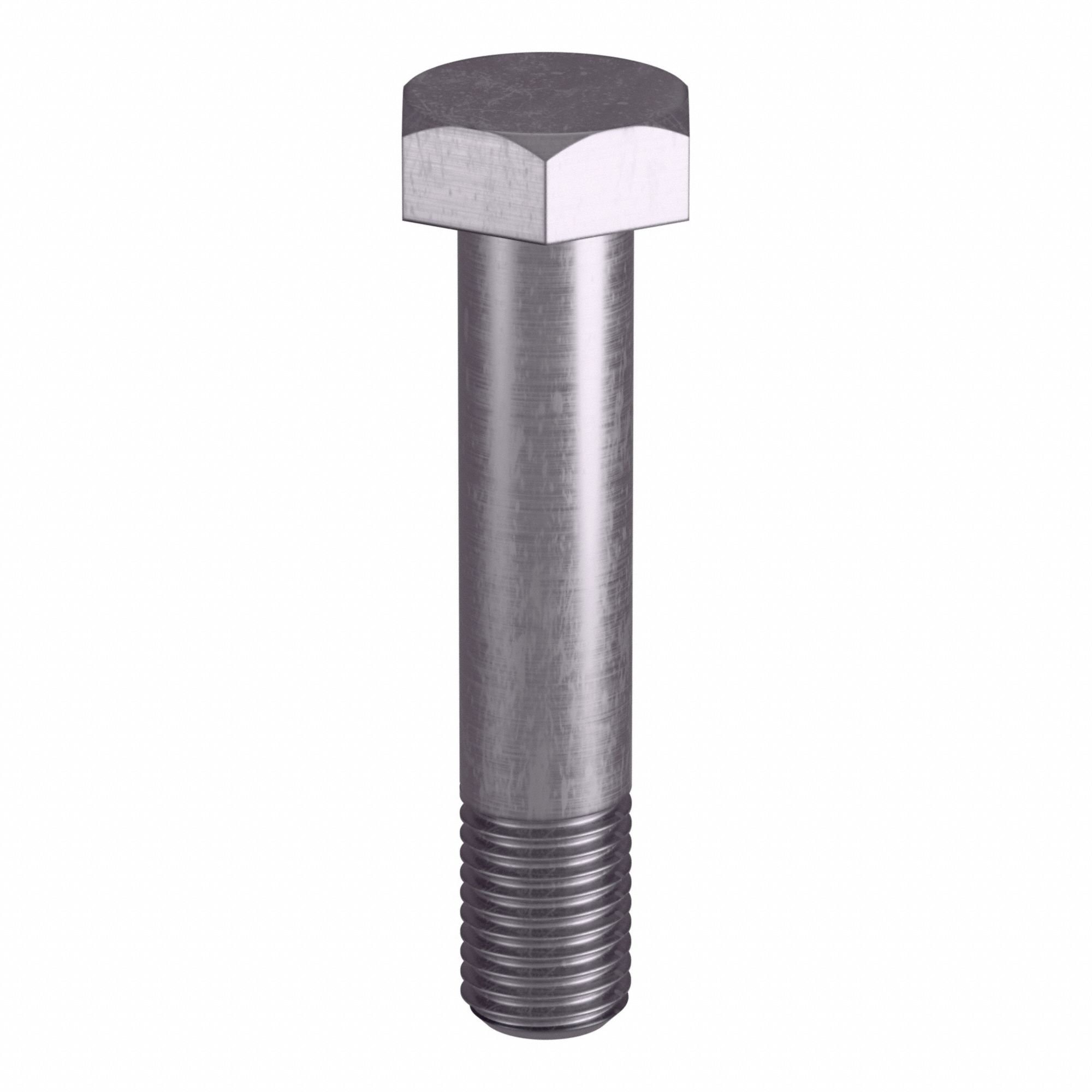 Heavy Structural Bolts: Stainless Steel, Grade B8, Plain, 7/8"-9 Thread Size, 4 1/2 in lg