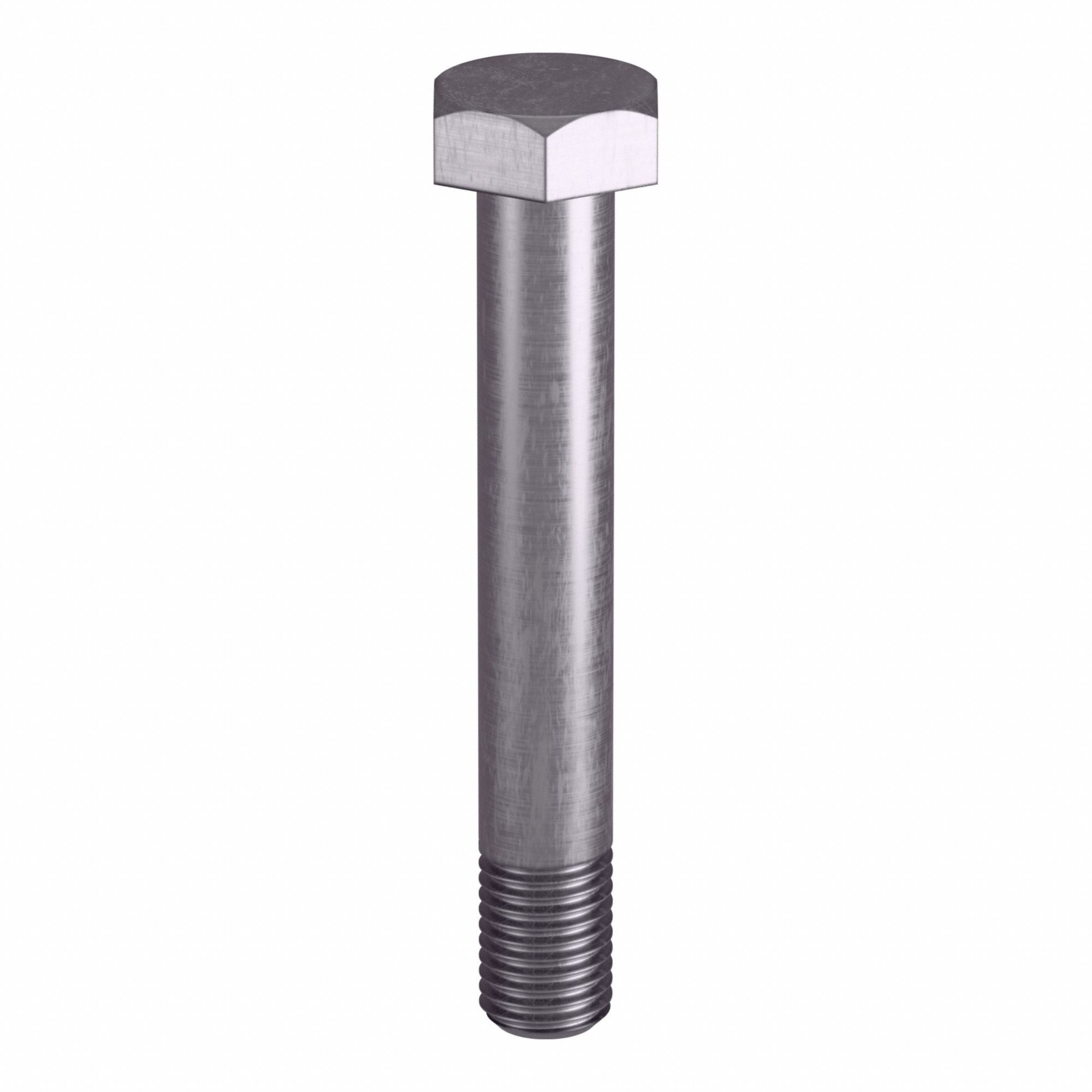 Heavy Structural Bolts: Stainless Steel, Grade B8, Plain, 7/8"-9 Thread Size, 6 in lg
