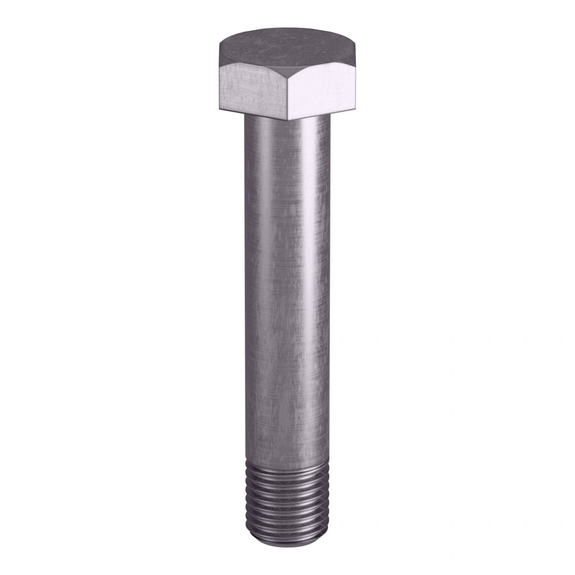 Heavy Structural Bolts: Stainless Steel, Grade B8M, Plain, 1 1/4"-7 Thread Size, 7 in lg