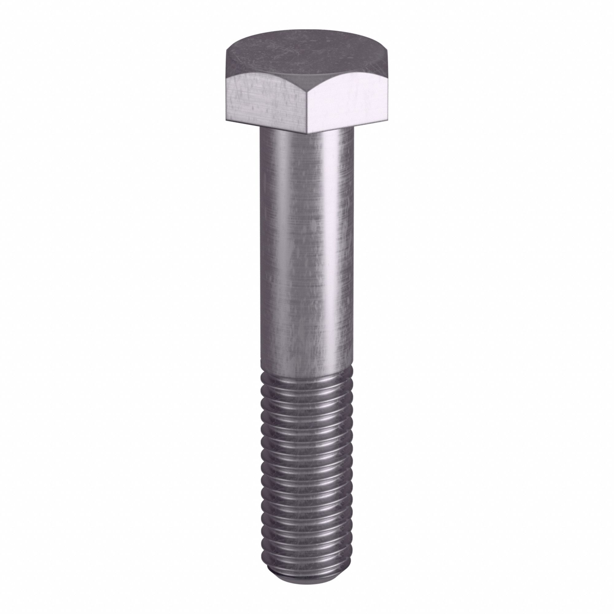 Heavy Hex Bolt: Stainless Steel, Grade B8M, Plain, 1/2"-13 Thread Size, 2 3/4 in lg, 5 PK