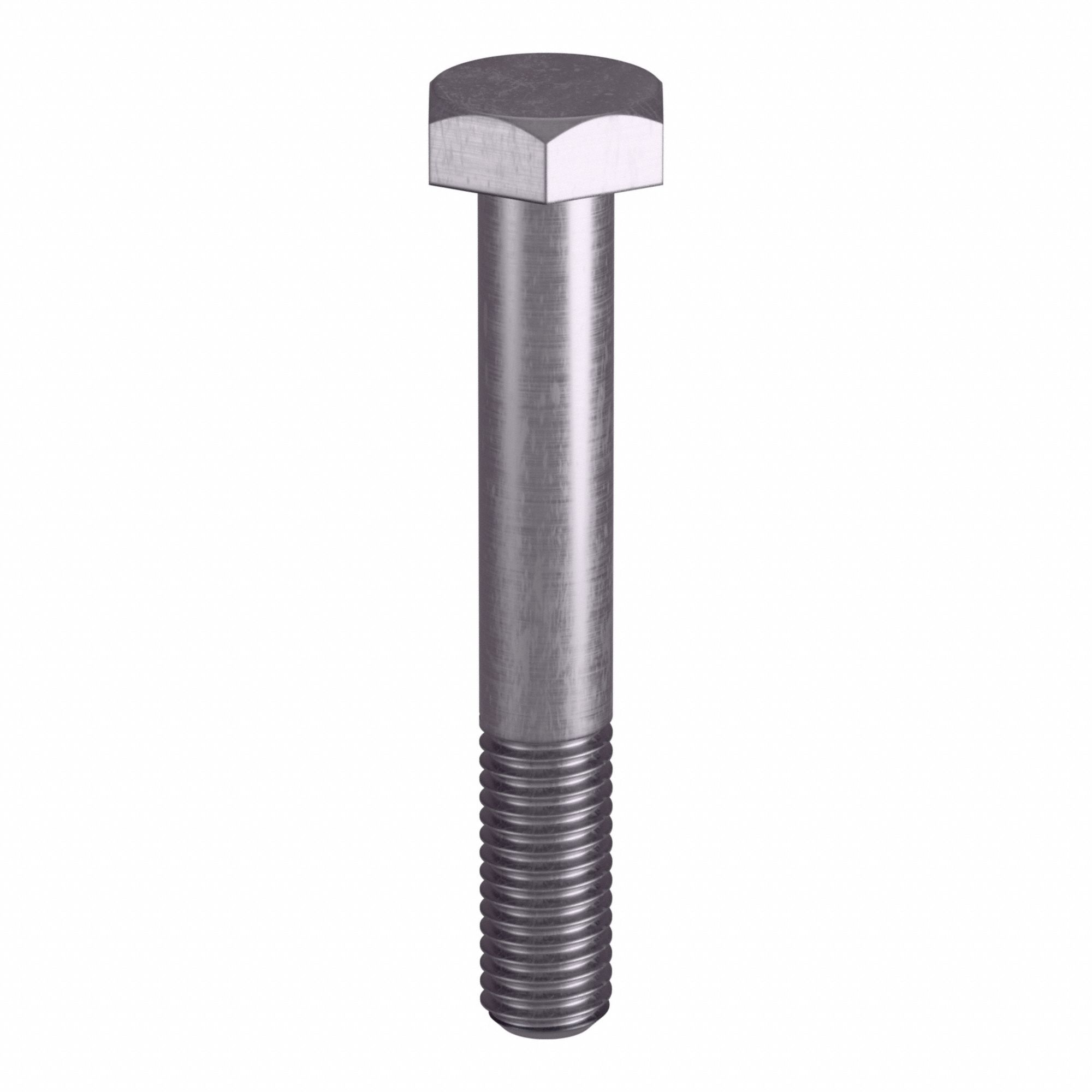 Heavy Hex Bolt: Stainless Steel, Grade B8M, Plain, 1/2"-13 Thread Size, 3 1/2 in lg, 5 PK