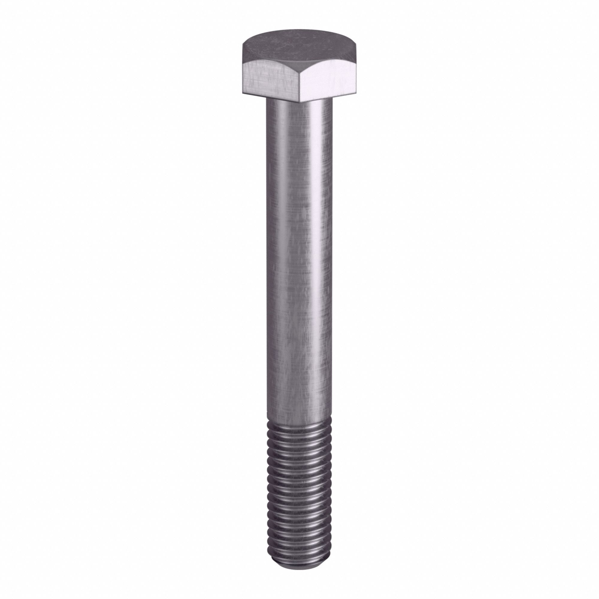 Heavy Hex Bolt: Stainless Steel, Grade B8M, Plain, 1/2"-13 Thread Size, 4 in lg, 5 PK