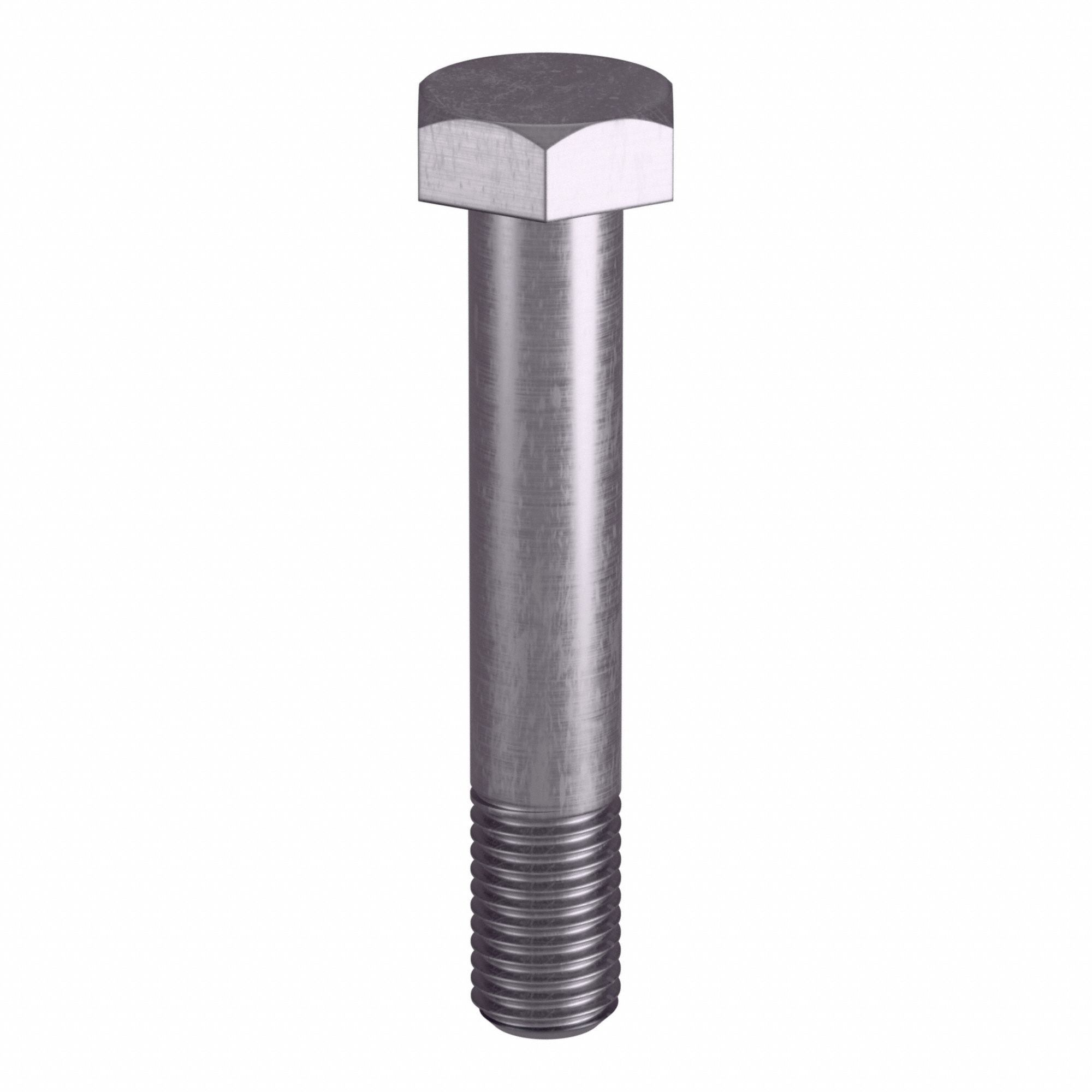 Heavy Structural Bolts: Stainless Steel, Grade B8M, Plain, 3/4"-10 Thread Size, 4 1/2 in lg