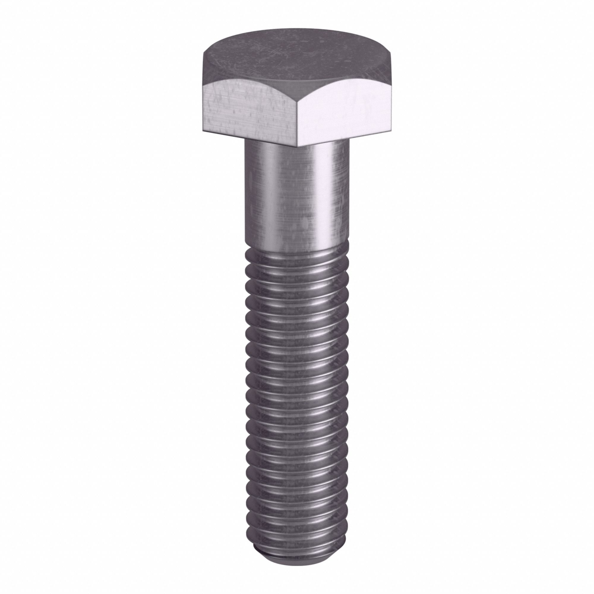 Heavy Hex Bolt: Stainless Steel, Grade B8M, Plain, 3/8"-16 Thread Size, 1 3/4 in lg, 5 PK