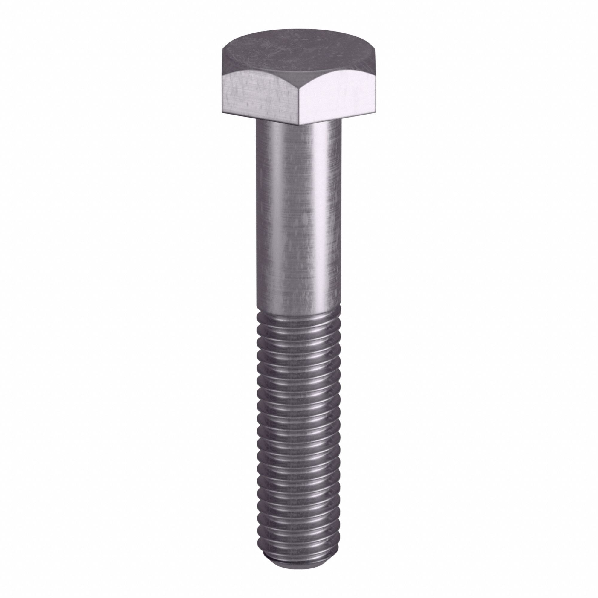 Heavy Hex Bolt: Stainless Steel, Grade B8M, Plain, 3/8"-16 Thread Size, 2 1/4 in lg, 5 PK