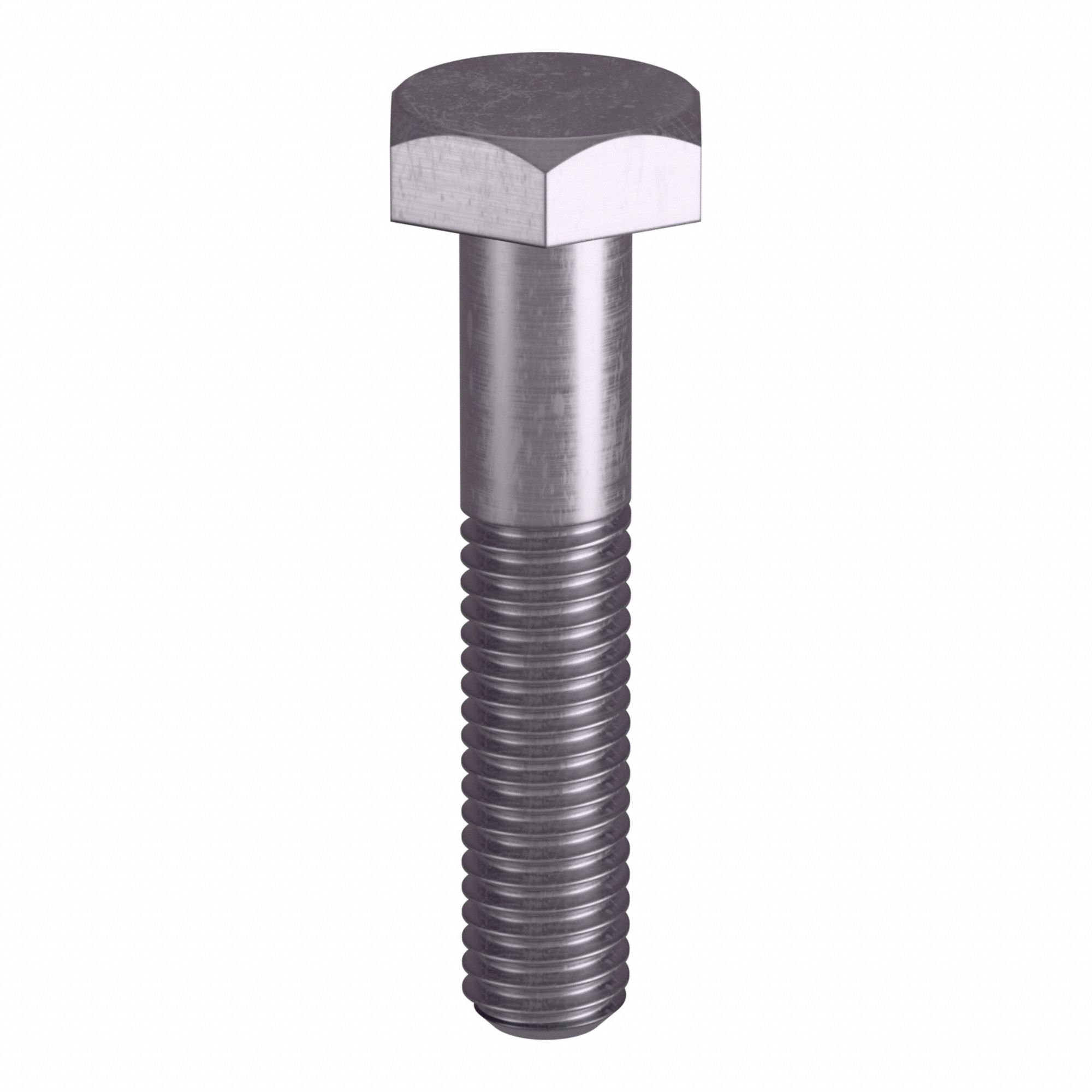Heavy Hex Bolt: Stainless Steel, Grade B8M, Plain, 3/8"-16 Thread Size, 2 in lg, 5 PK