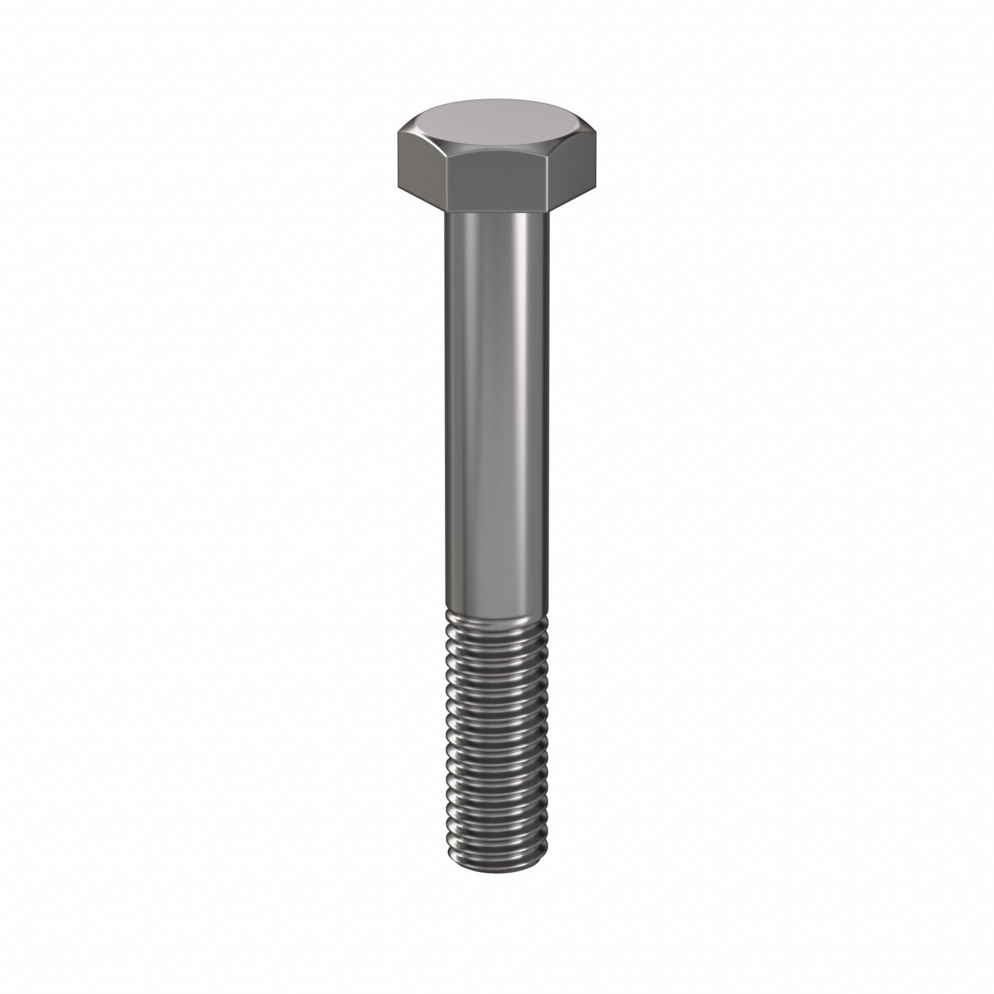 Hex Head Cap Screw: Steel, Class 10.9, Plain, M8, Metric, 55 mm lg, Partially Threaded, 100 PK
