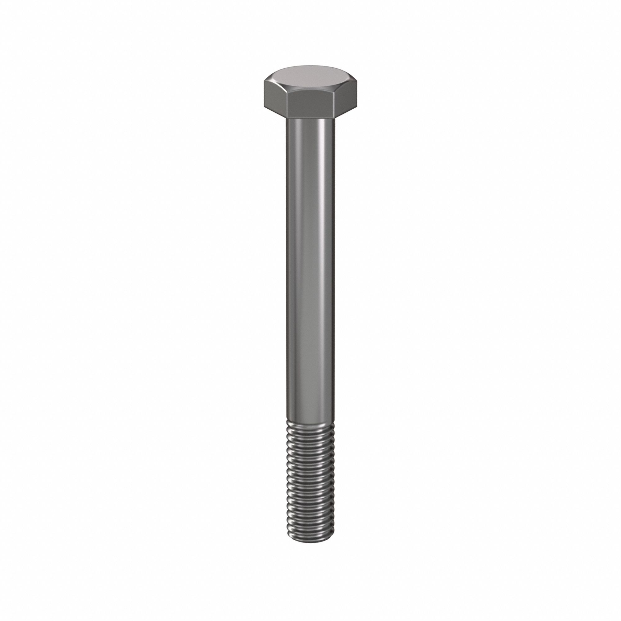 Hex Head Cap Screw: Steel, Class 10.9, Plain, M8, Metric, 75 mm lg, Partially Threaded, 100 PK