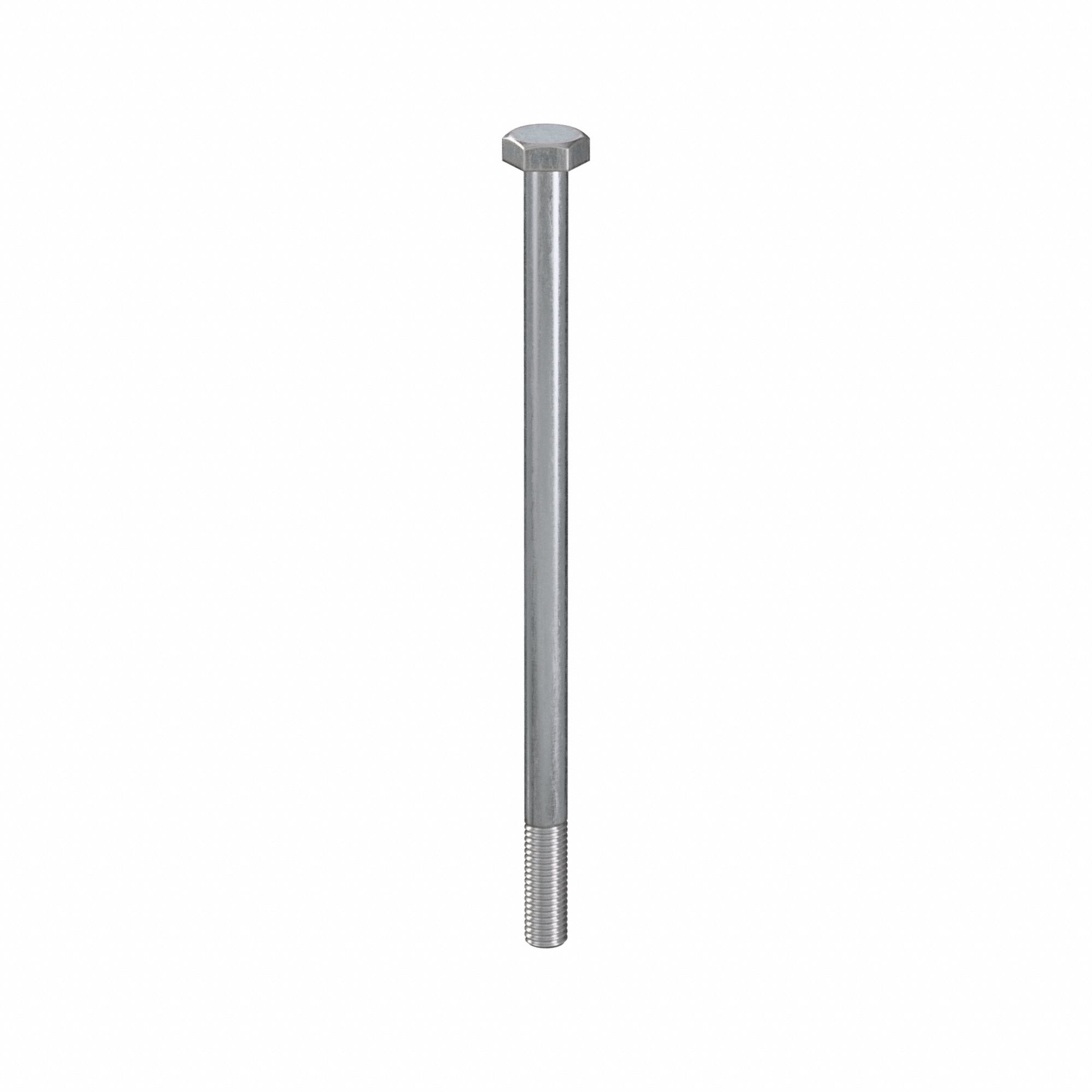 Hex Head Cap Screw: Steel, Class 8.8, Zinc Plated, M10, Metric, 190 mm lg, Partially Threaded, 25 PK