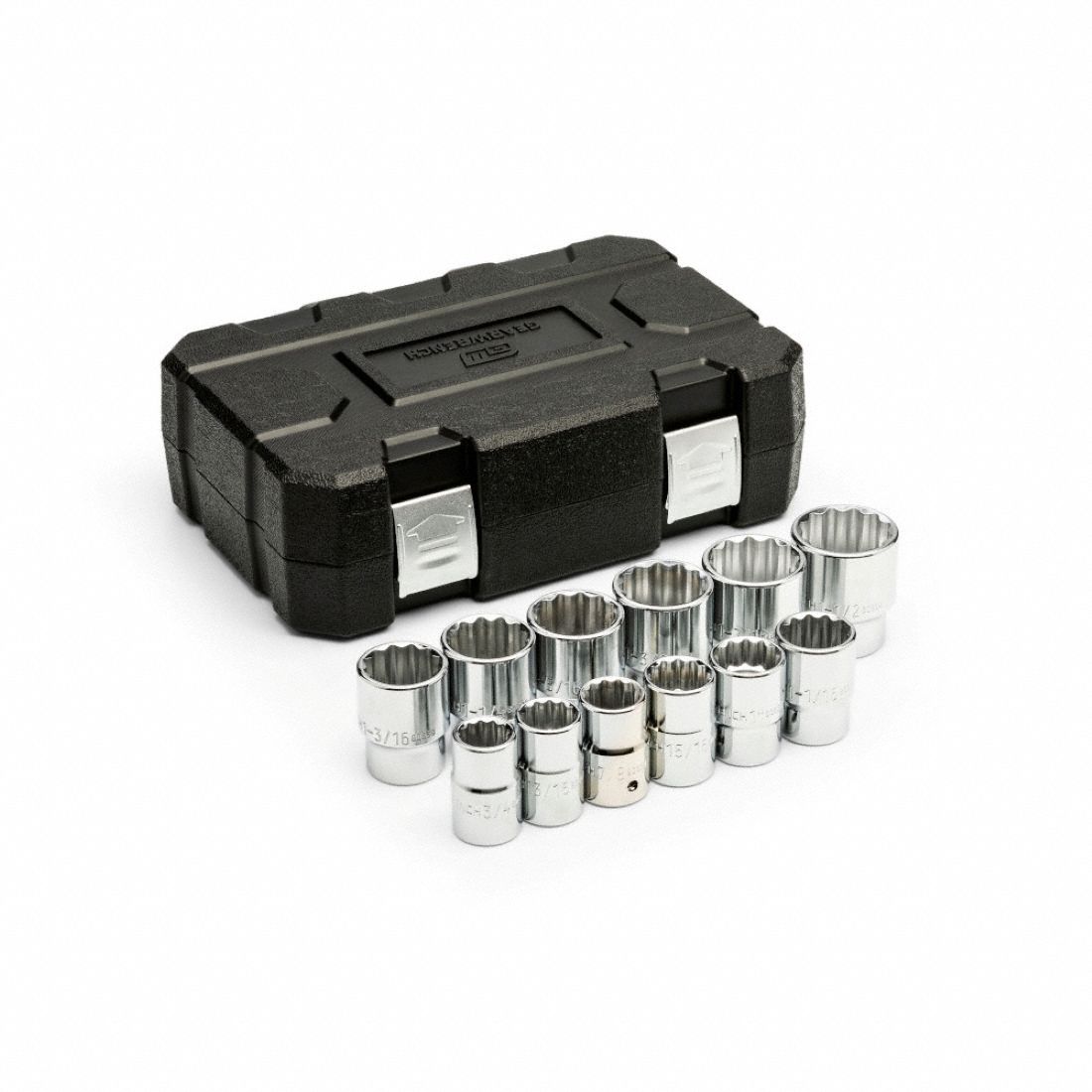 Socket Set SAE 3/4 Dr 12 PC 12 Pt