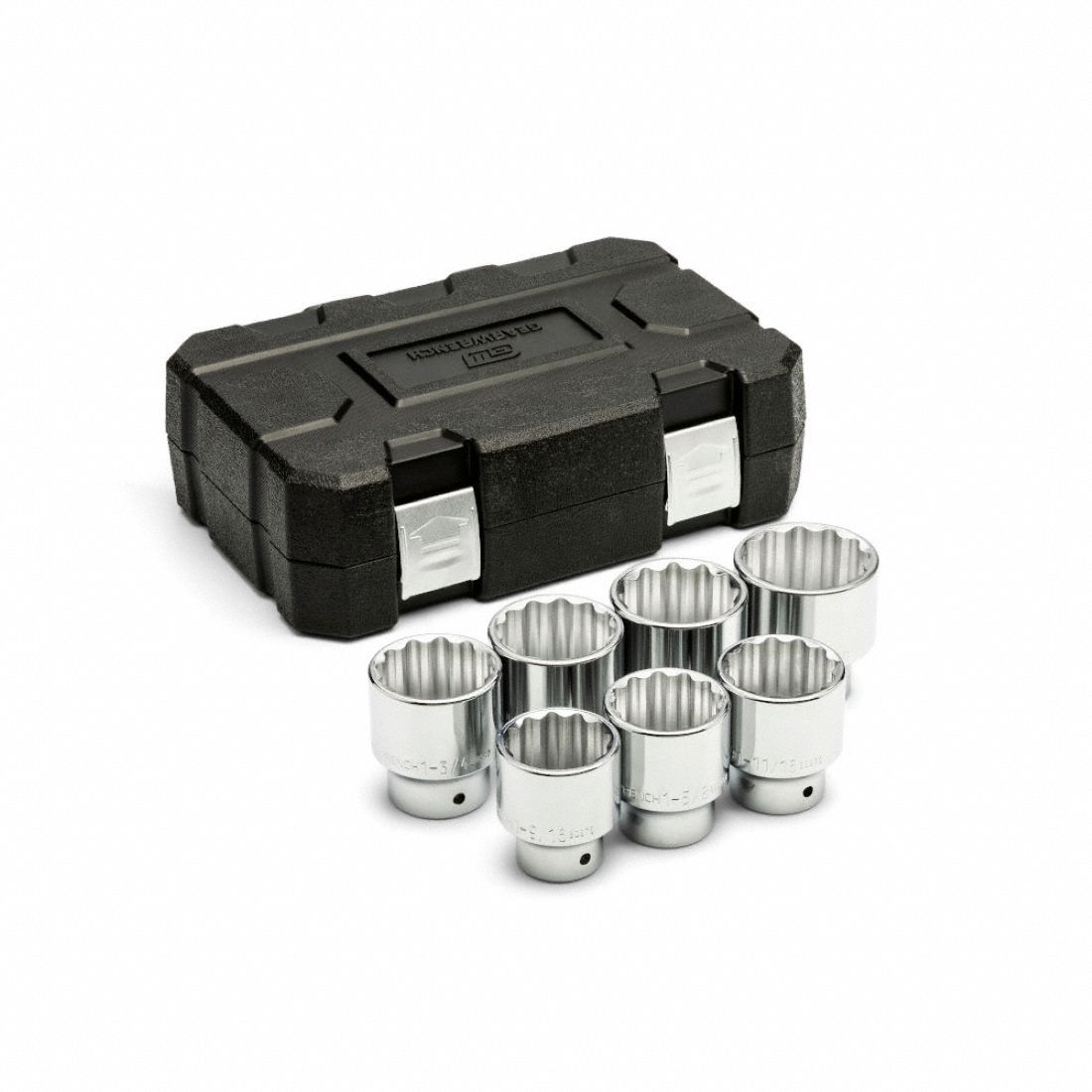 Socket Set SAE 3/4 Dr 7 PC 12 Pt