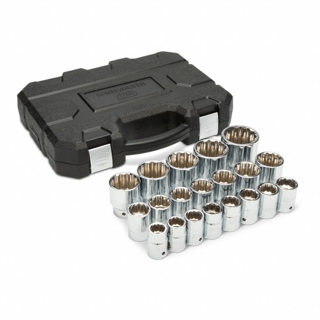 Socket Set SAE 3/4 Dr 20 PC 12 Pt