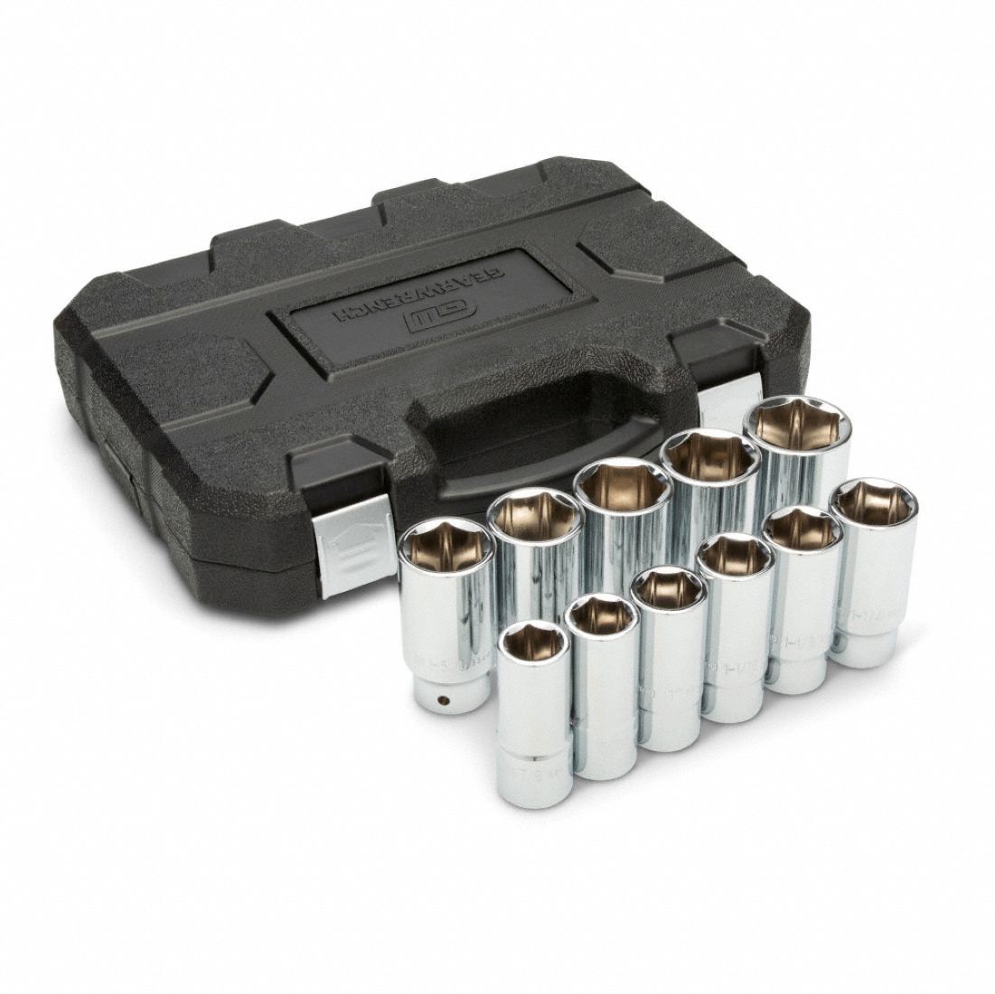 Deep Skt Set mm 3/4 Dr 11 PC 6 Pt