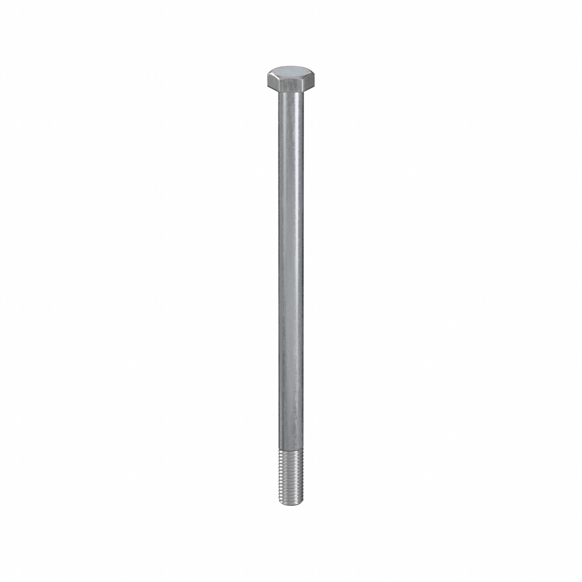 Hex Head Cap Screw: Steel, Class 8.8, Zinc Plated, M12, Metric, 210 mm lg, Partially Threaded, 5 PK