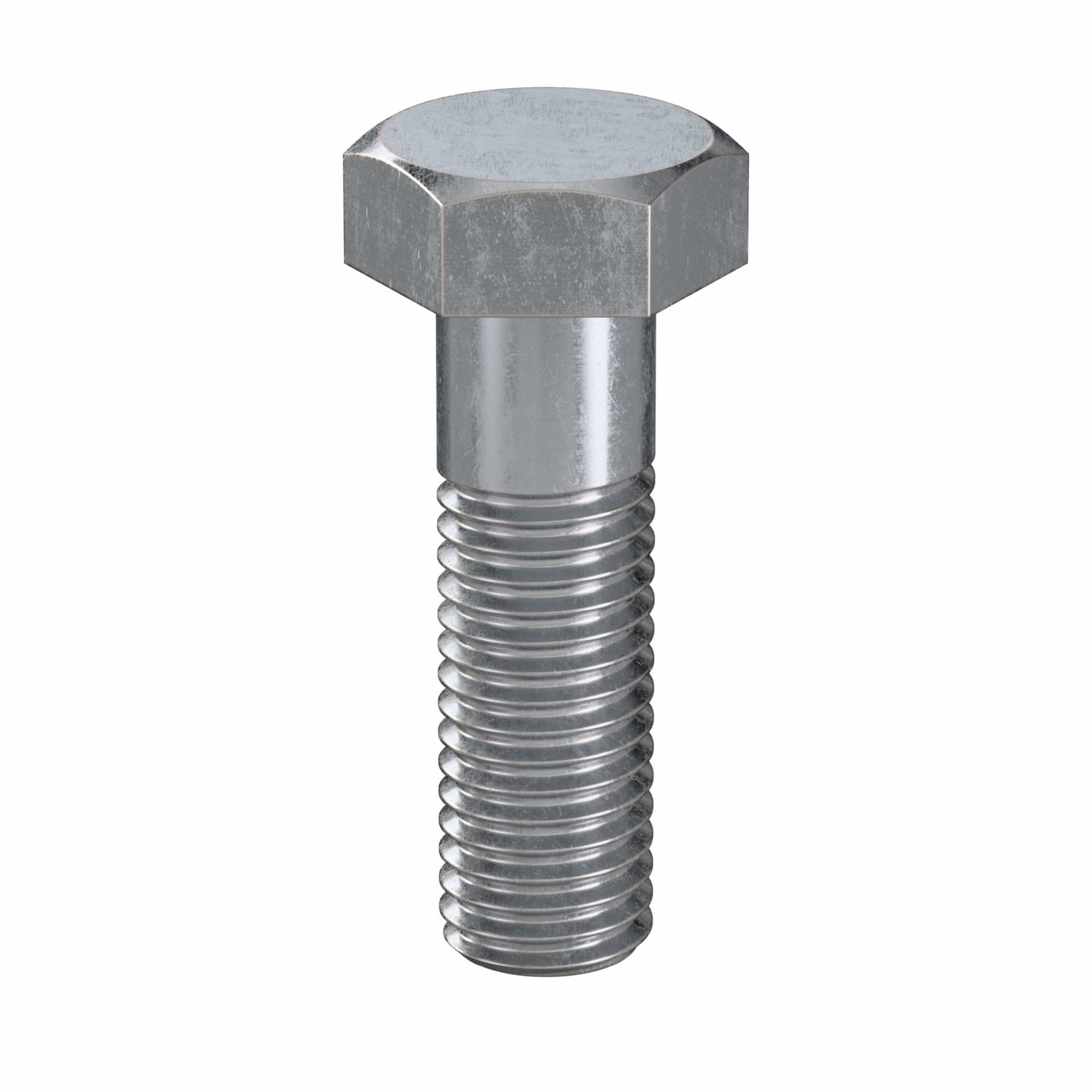 Hex Head Cap Screw: Steel, Class 8.8, Zinc Plated, M12, Metric, 40 mm lg, Partially Threaded, 50 PK