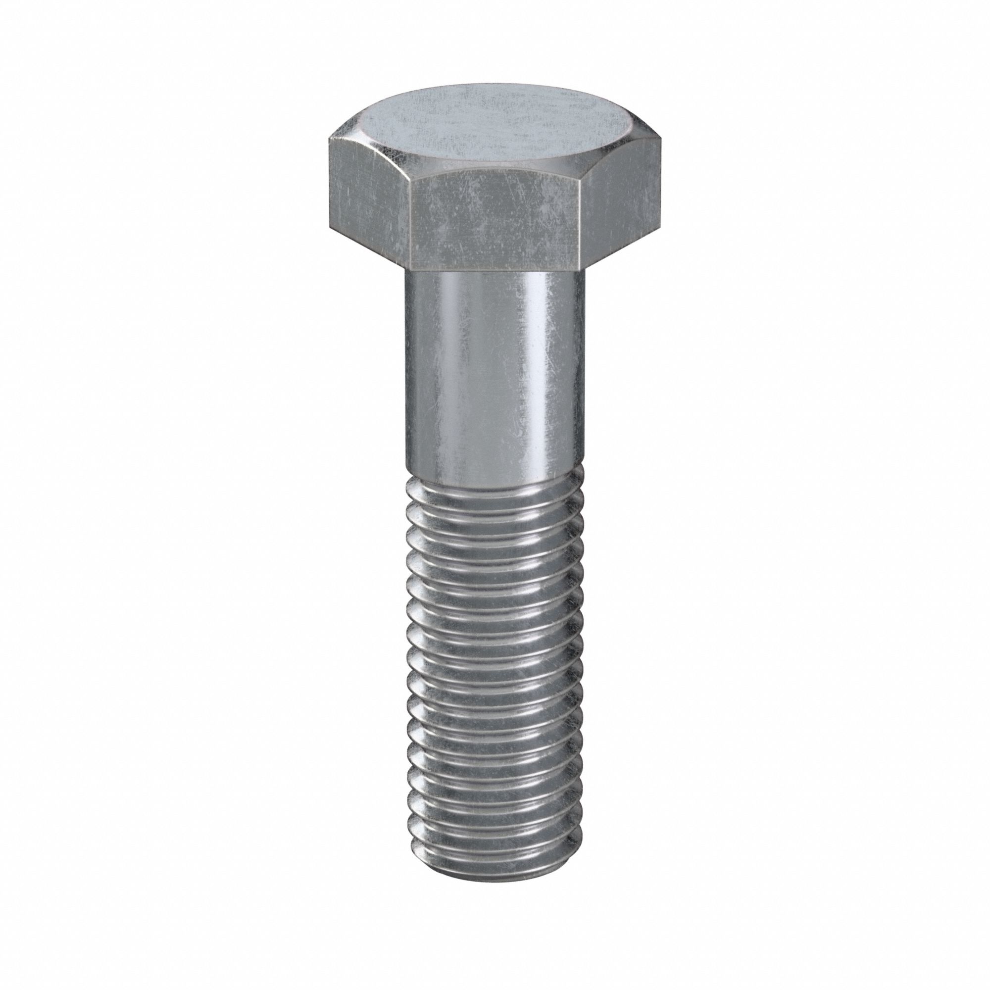 Hex Head Cap Screw: Steel, Class 8.8, Zinc Plated, M12, Metric, 45 mm lg, Partially Threaded, 50 PK