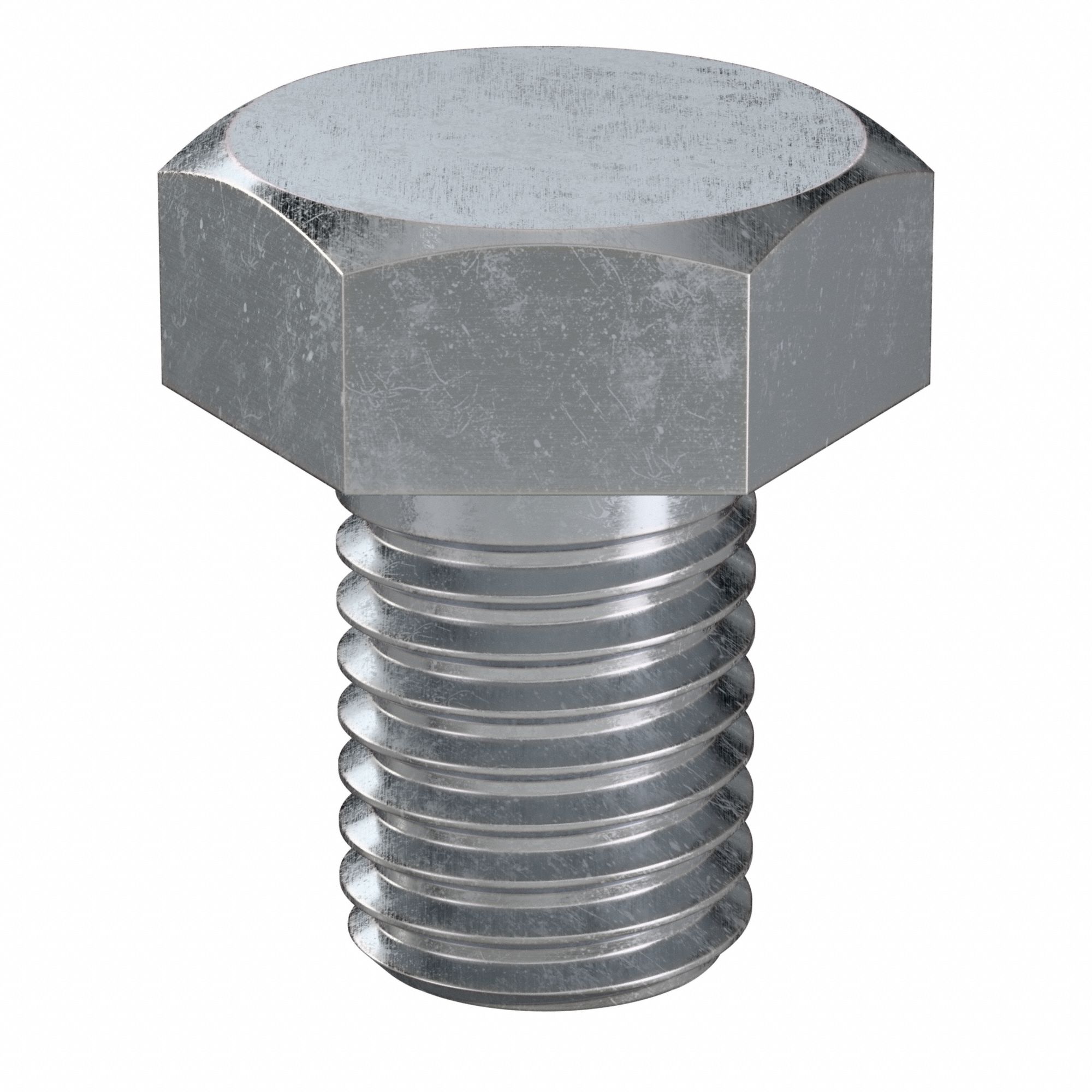 Hex Head Cap Screw: Steel, Class 8.8, Zinc Plated, M14, Metric, 20 mm lg, Fully Threaded, 50 PK