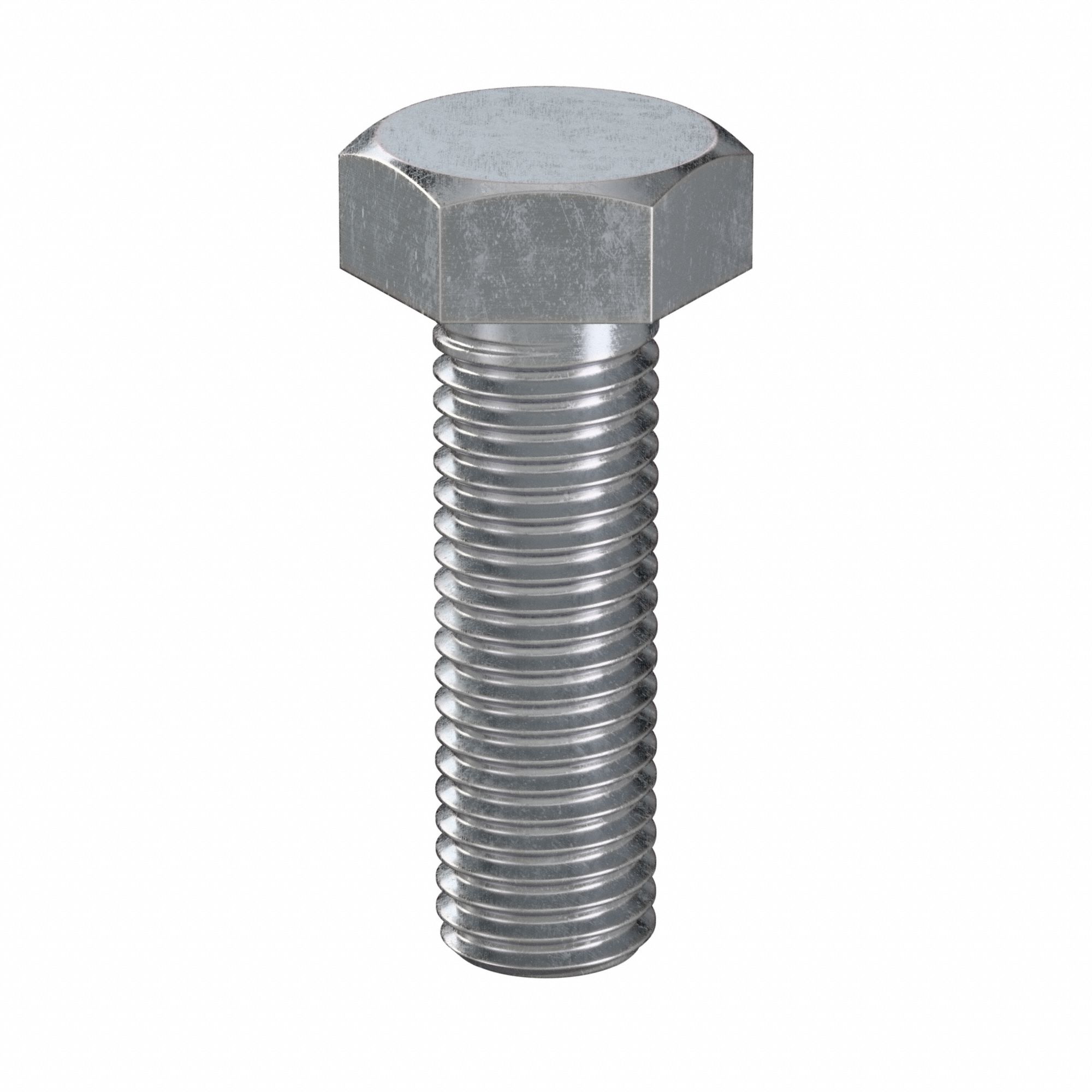 Hex Head Cap Screw: Steel, Class 8.8, Zinc Plated, M14, Metric, 45 mm lg, Fully Threaded, 25 PK