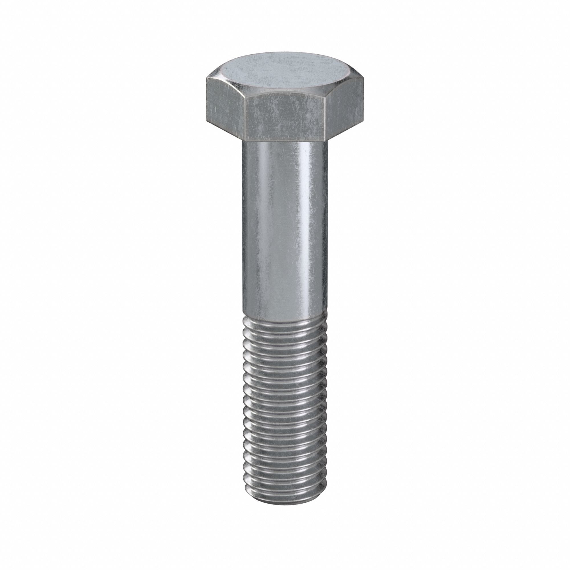 Hex Head Cap Screw: Steel, Class 8.8, Zinc Plated, M14, Metric, 65 mm lg, Partially Threaded, 25 PK