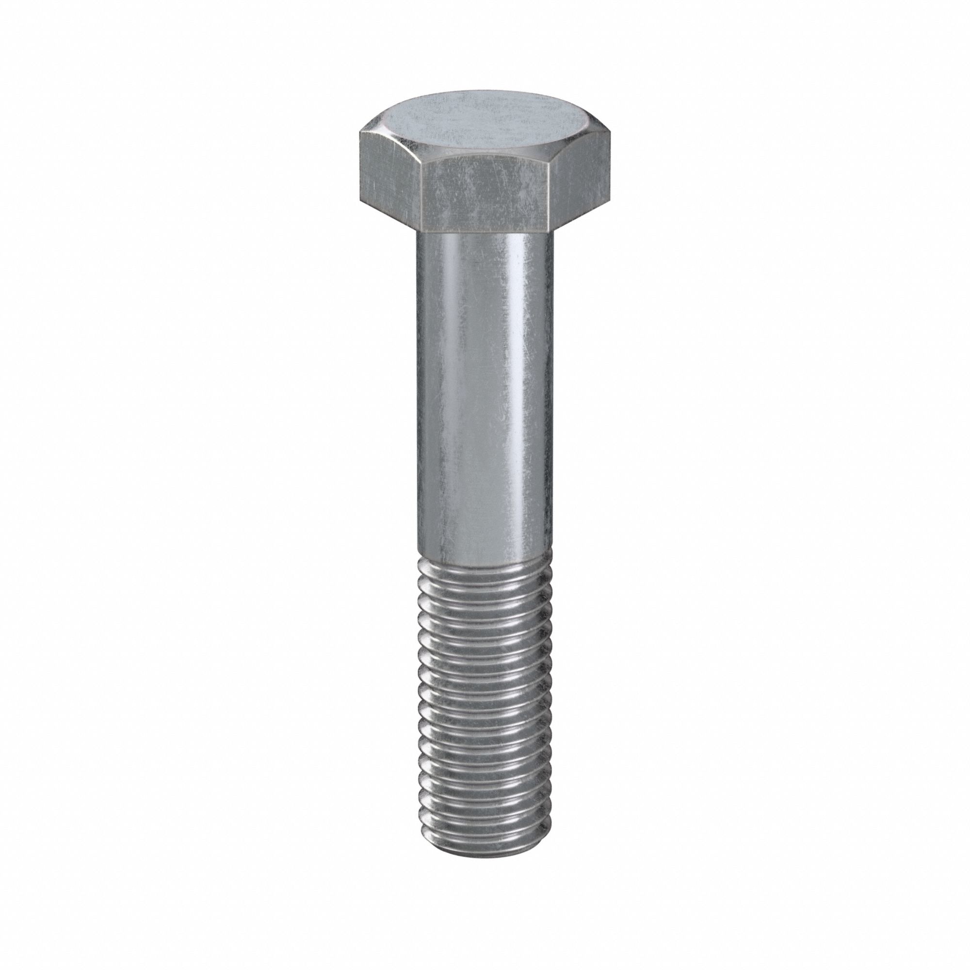 Hex Head Cap Screw: Steel, Class 8.8, Zinc Plated, M14, Metric, 70 mm lg, Partially Threaded, 25 PK