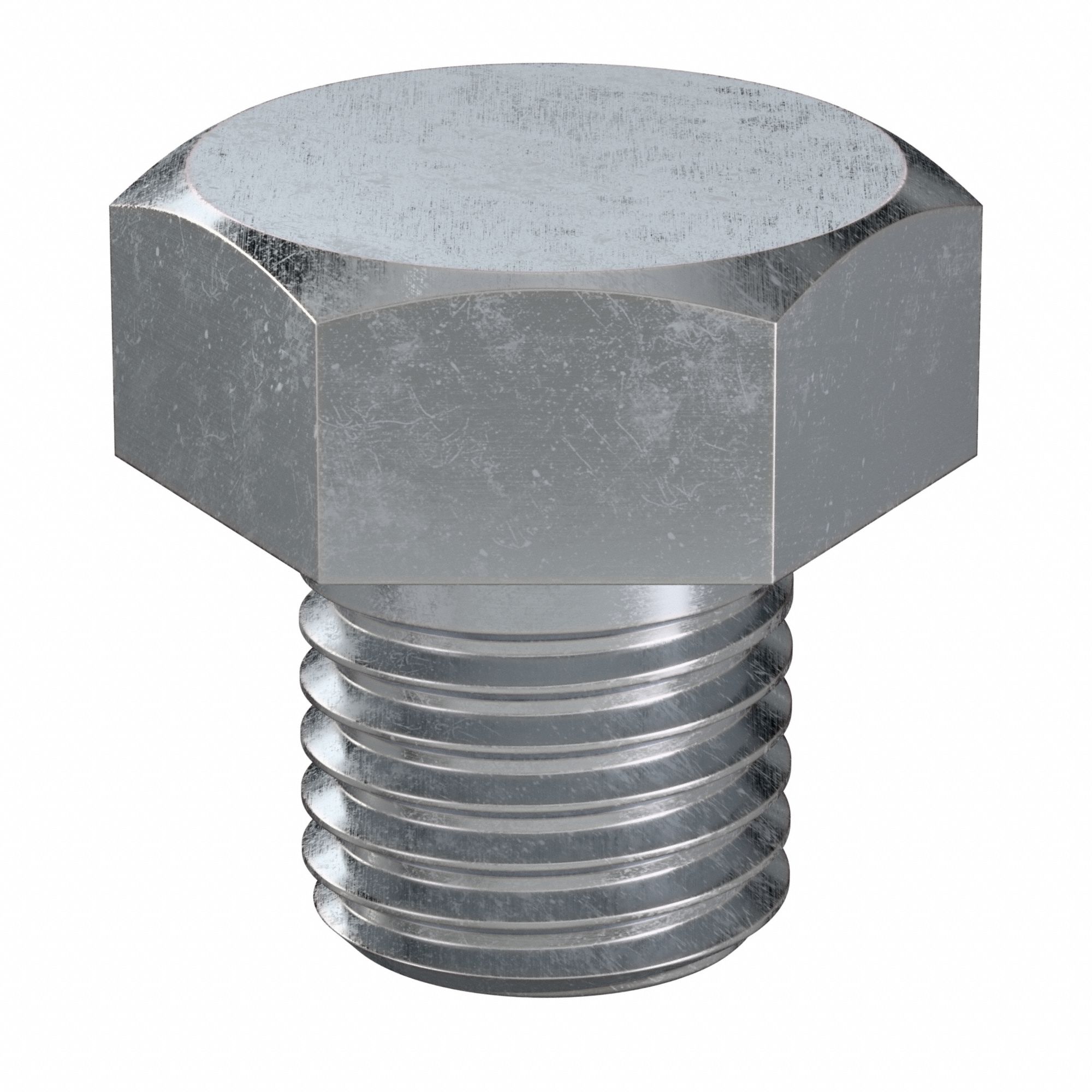Hex Head Cap Screw: Steel, Class 8.8, Zinc Plated, M16, Metric, 16 mm lg, Fully Threaded, 25 PK