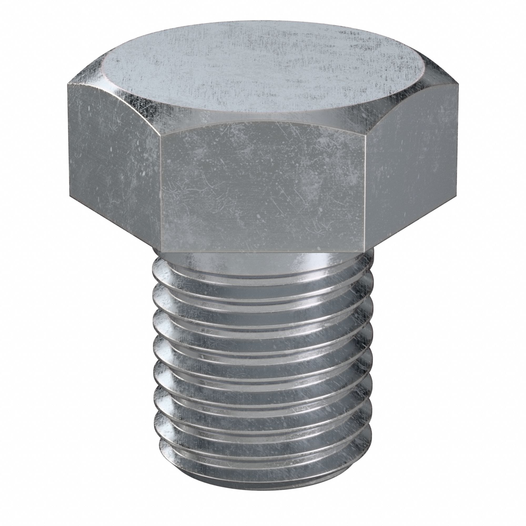 Hex Head Cap Screw: Steel, Class 8.8, Zinc Plated, M16, Metric, 20 mm lg, Fully Threaded, 25 PK