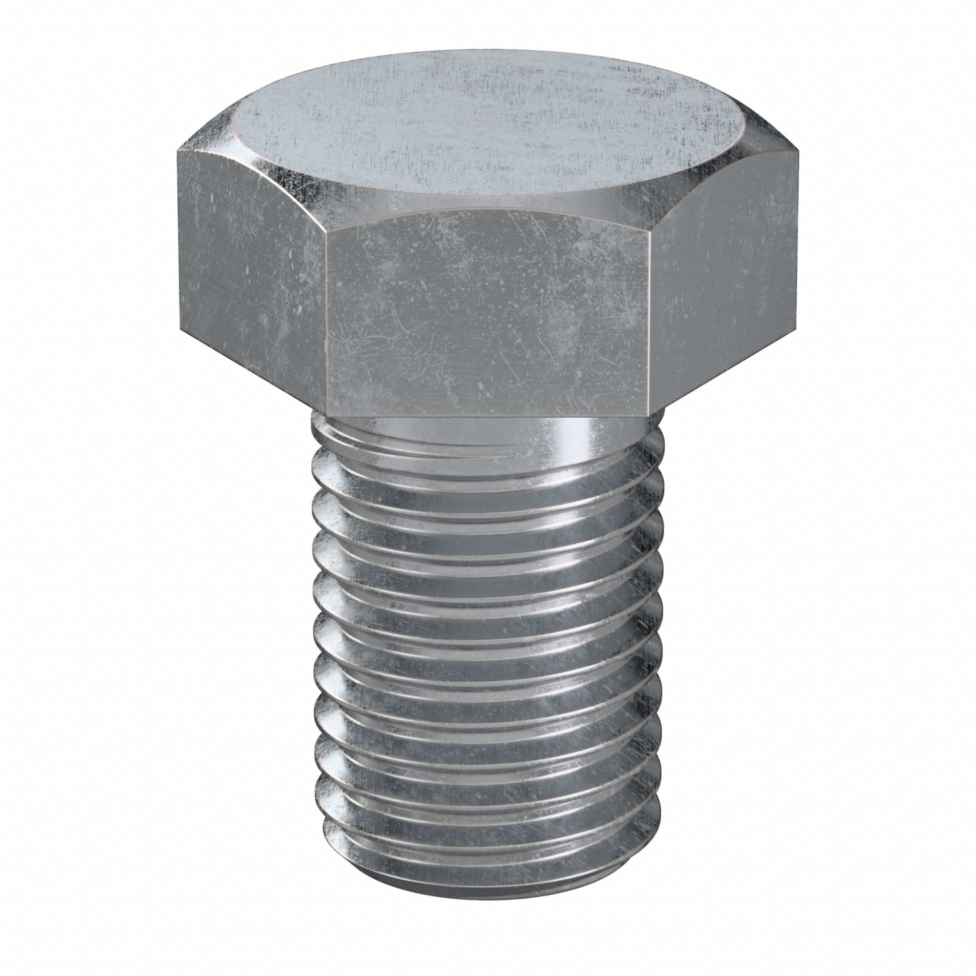 Hex Head Cap Screw: Steel, Class 8.8, Zinc Plated, M16, Metric, 25 mm lg, Fully Threaded, 25 PK