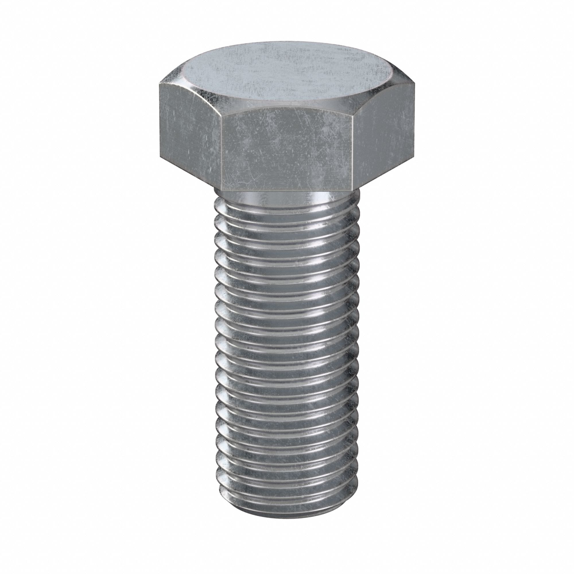 Hex Head Cap Screw: Steel, Class 8.8, Zinc Plated, M16, Metric, 40 mm lg, Fully Threaded, 25 PK