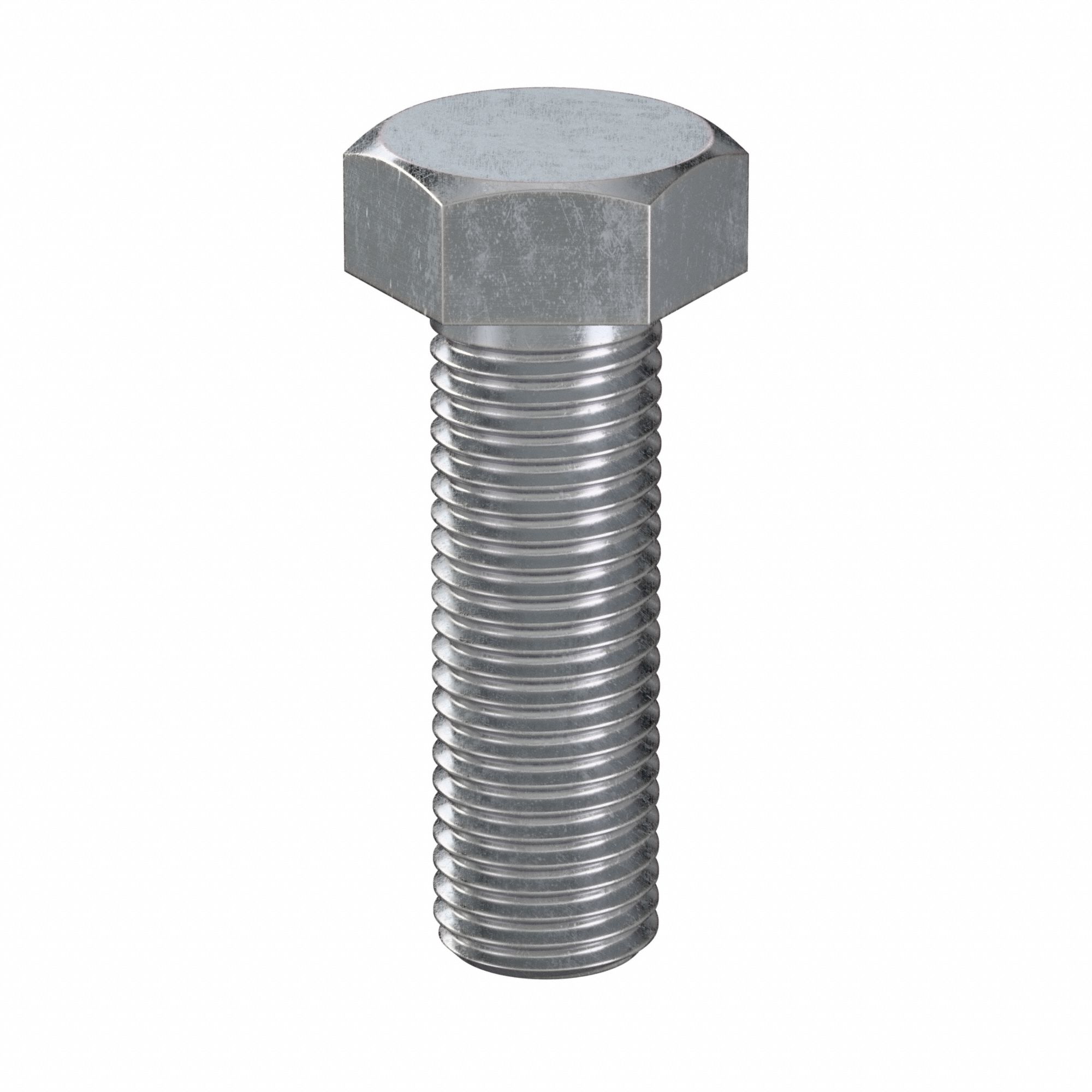 Hex Head Cap Screw: Steel, Class 8.8, Zinc Plated, M16, Metric, 50 mm lg, Fully Threaded, 25 PK