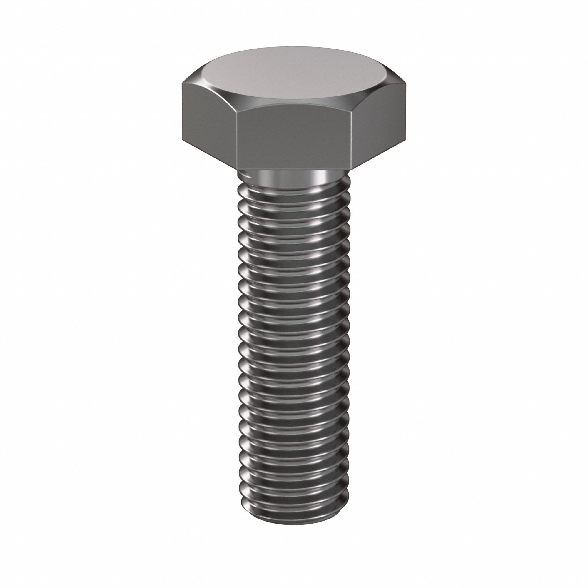Hex Head Cap Screw: Steel, Class 8.8, Plain, M10, Metric, 35 mm lg, Fully Threaded, Metric, 50 PK