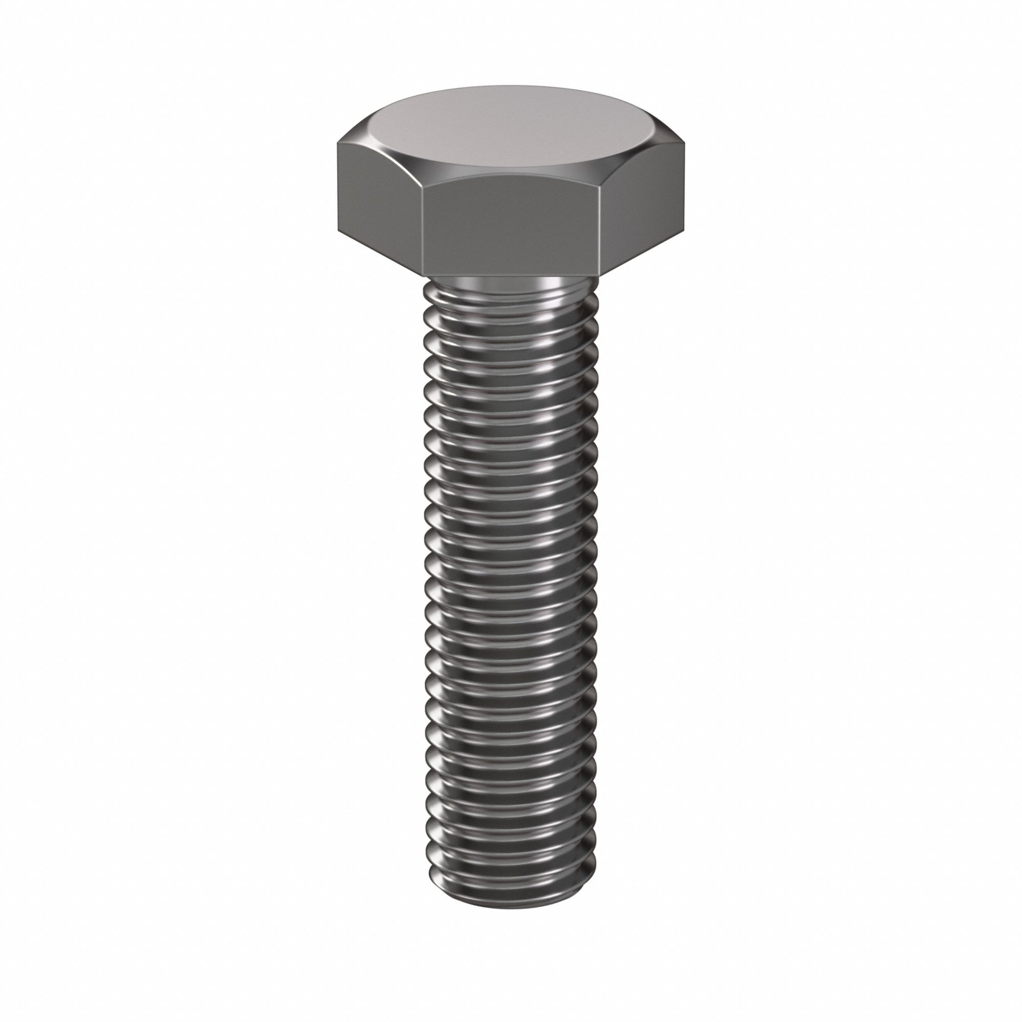 Hex Head Cap Screw: Steel, Class 8.8, Furnace Black, M10, Metric, 40 mm lg, Fully Threaded, 50 PK