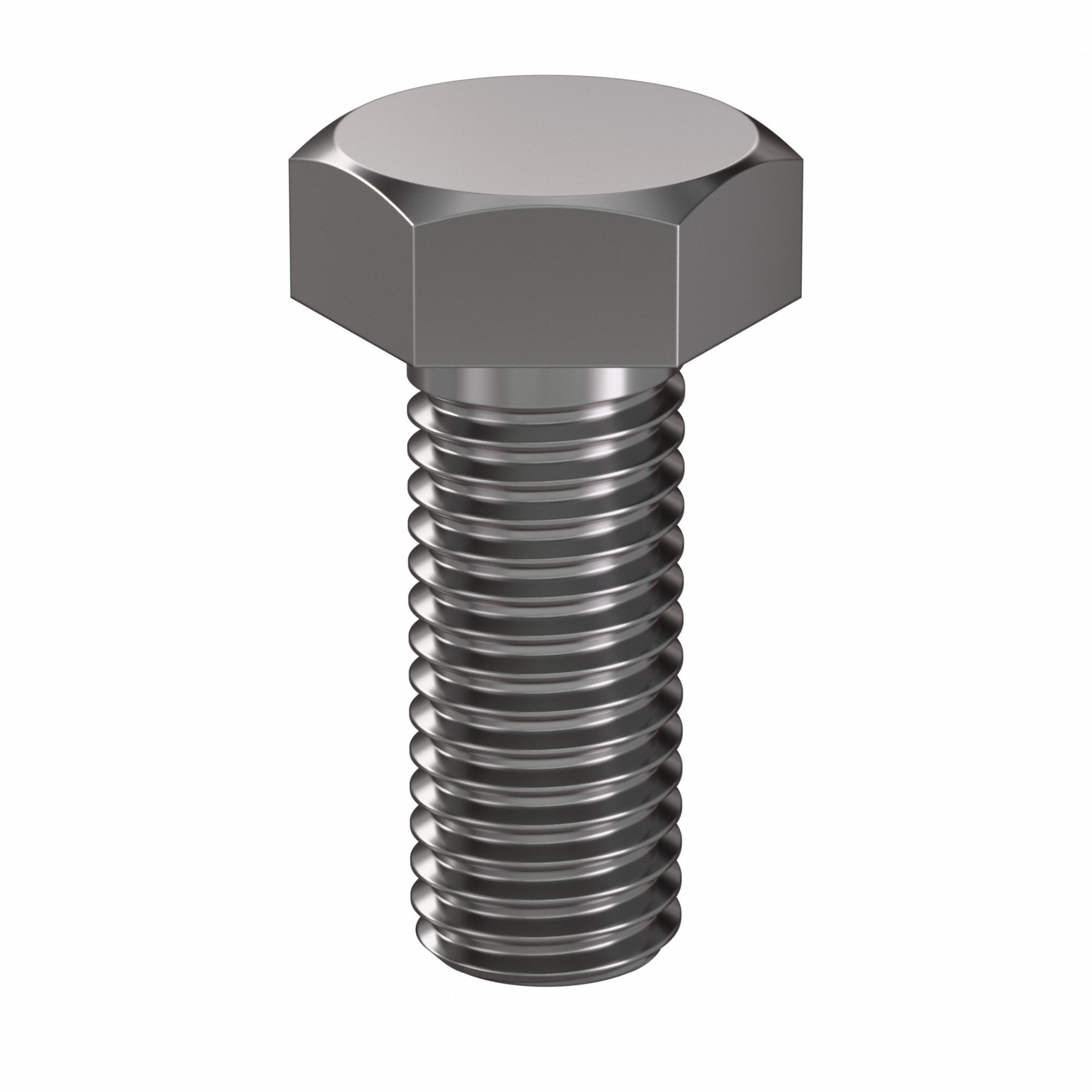 Hex Head Cap Screw: Steel, Class 8.8, Plain, M12, Metric, 30 mm lg, Fully Threaded, Metric, 50 PK