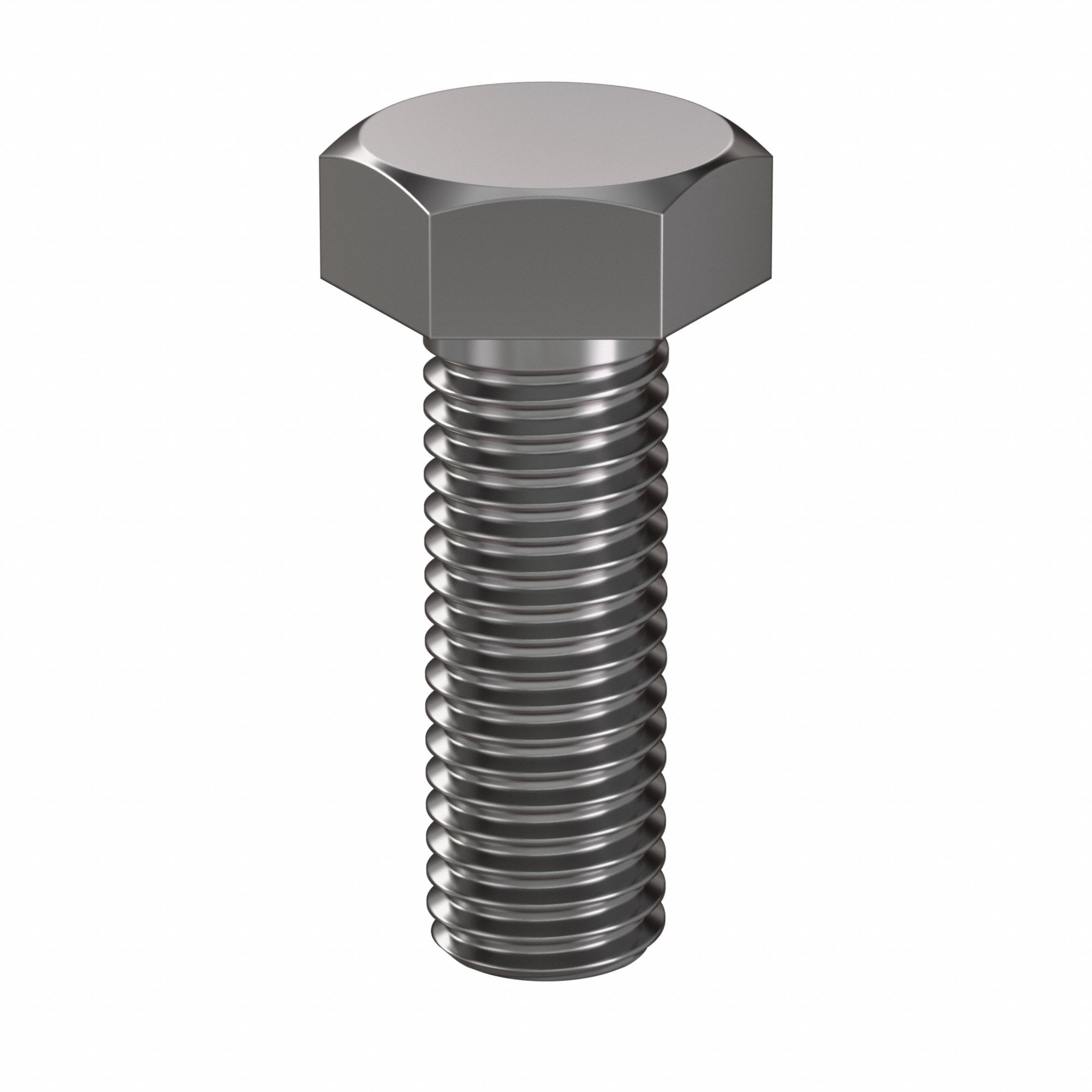 Hex Head Cap Screw: Steel, Class 8.8, Plain, M12, Metric, 35 mm lg, Fully Threaded, Metric, 50 PK