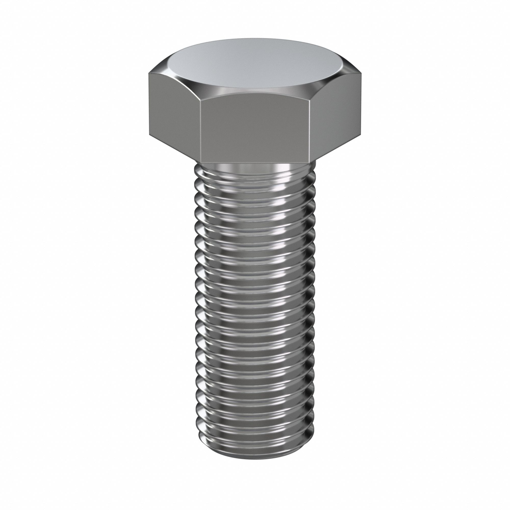 Hex Head Cap Screw: Stainless Steel, 316, Plain, M24, Metric, 65 mm lg, Fully Threaded, Metric, 5 PK